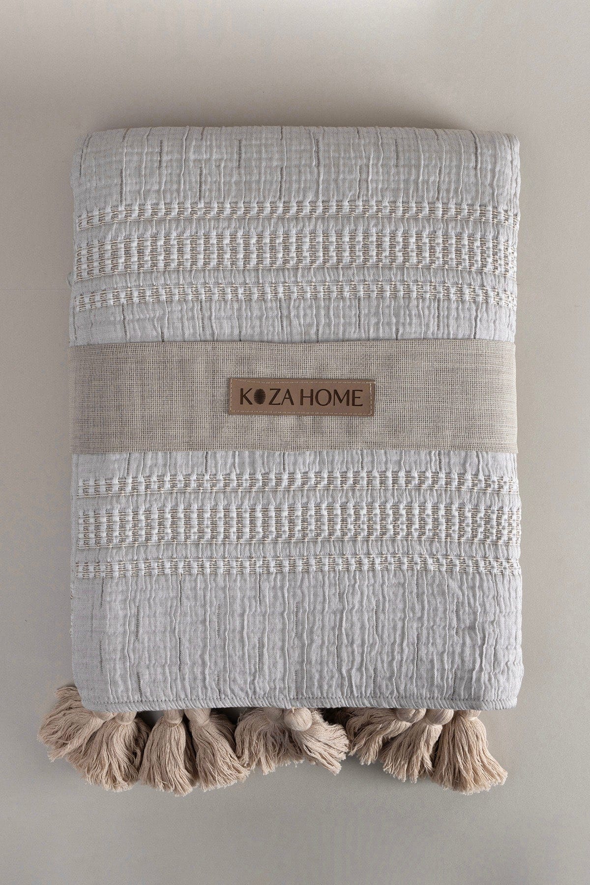 Assos Beige Double Bedspread 230x250 5036