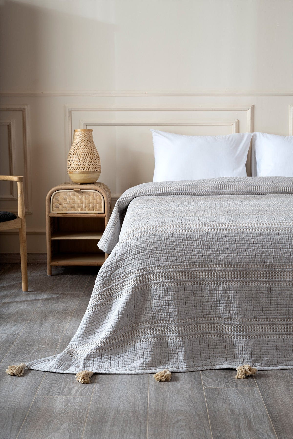 Assos Beige Double Bedspread 230x250 5036
