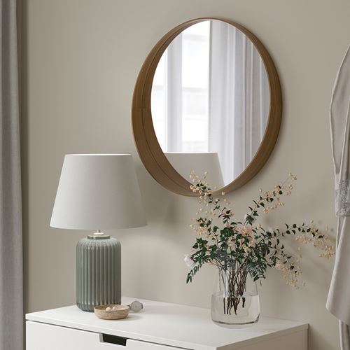 Stokholm Ayna 60 cm Ahşap Ceviz