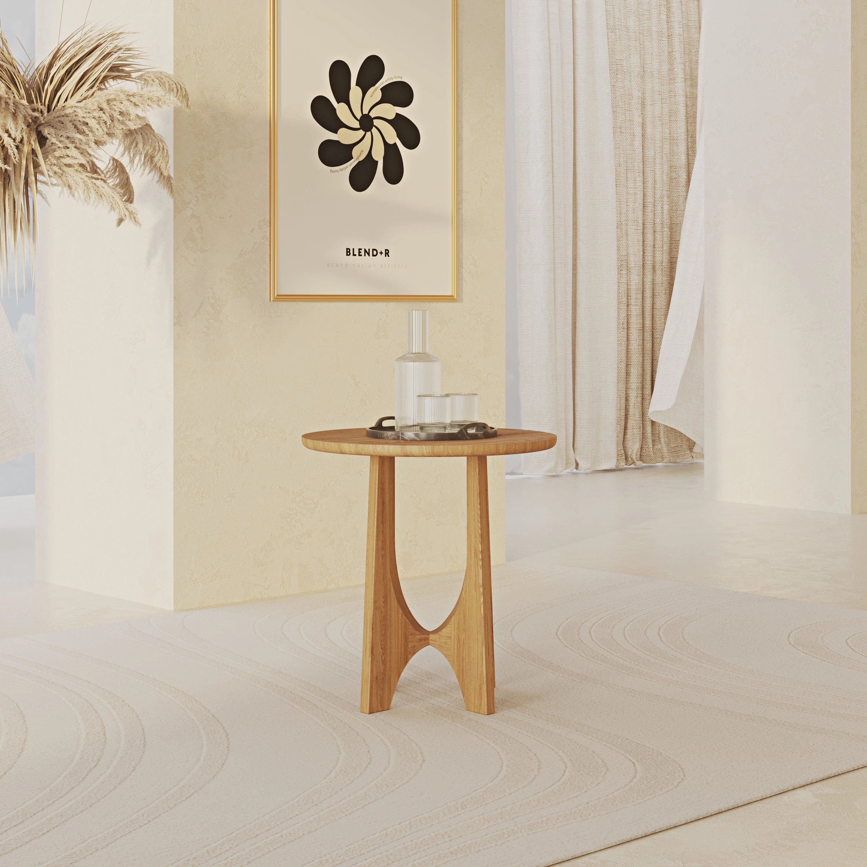 Cassy Side Table Wood