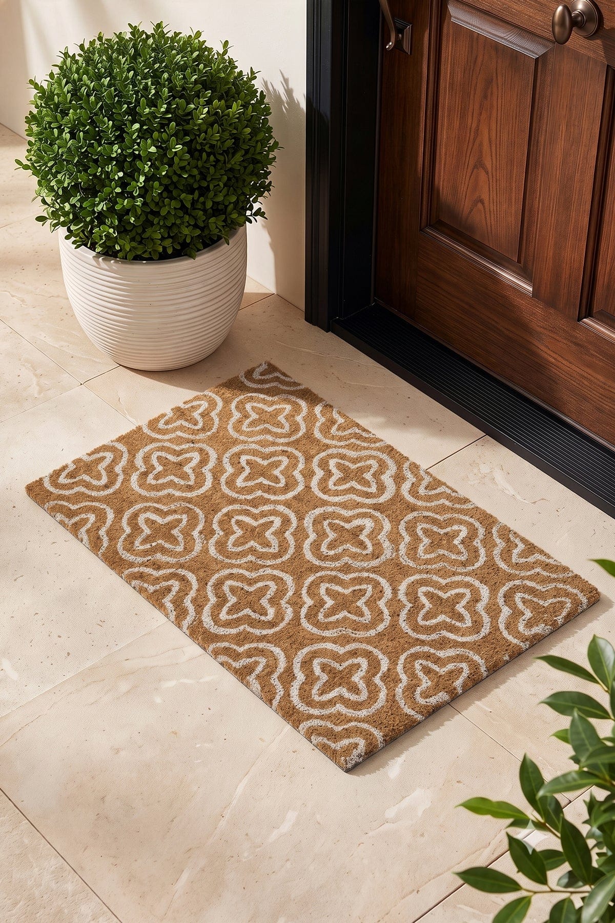 Coco Patterned Coir Door Mat 40x60 3683