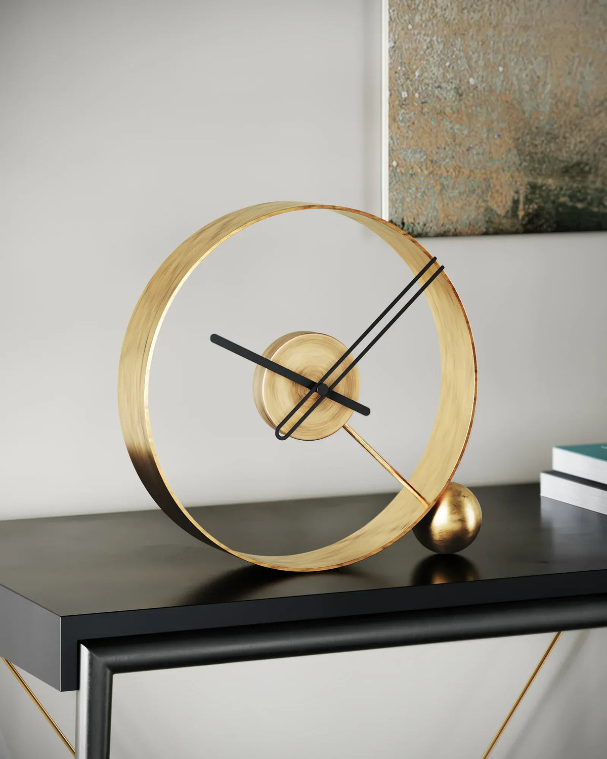 eskitme gold renk masa saati