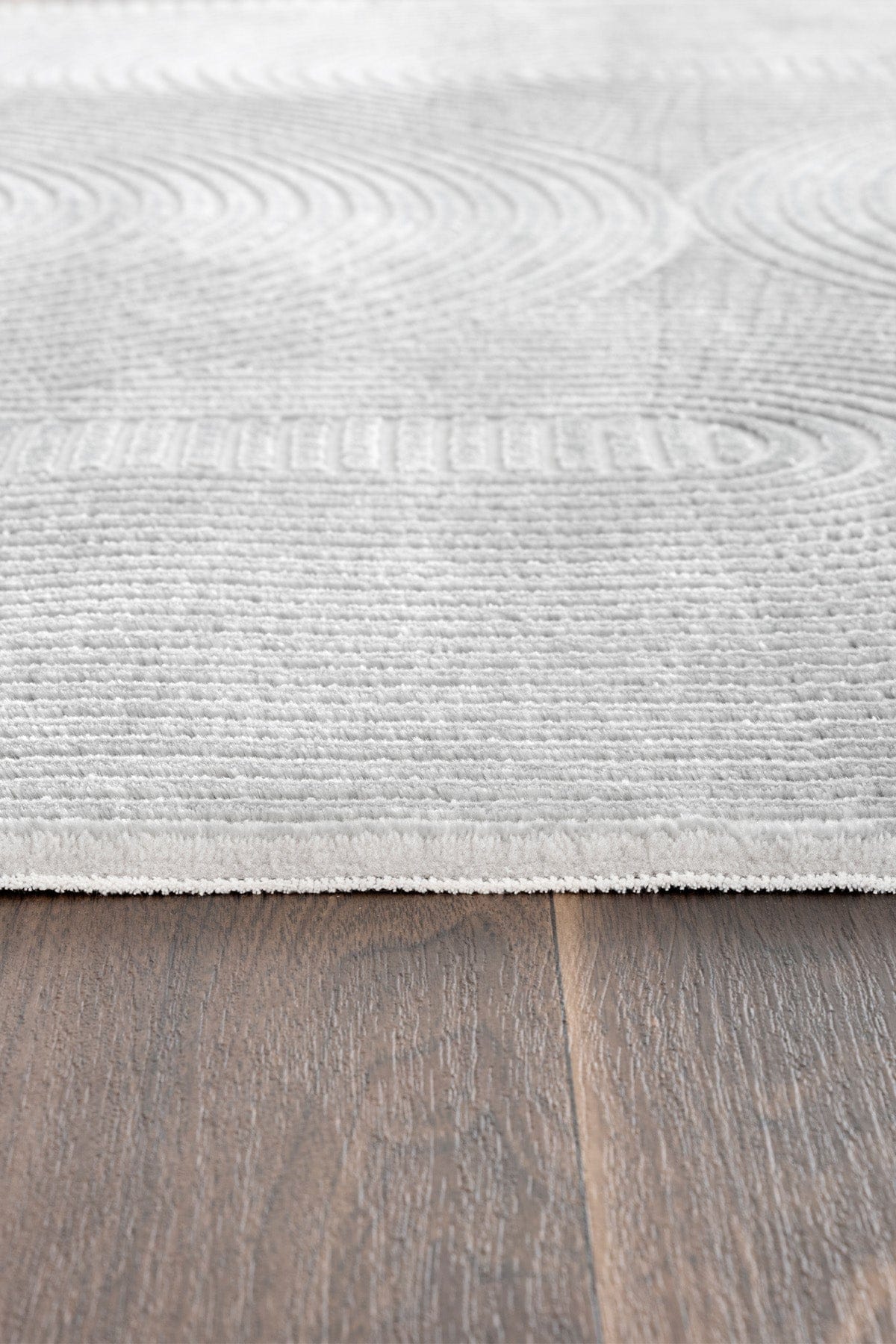 Farahan Gri Geometrik Desenli Halı A0861A