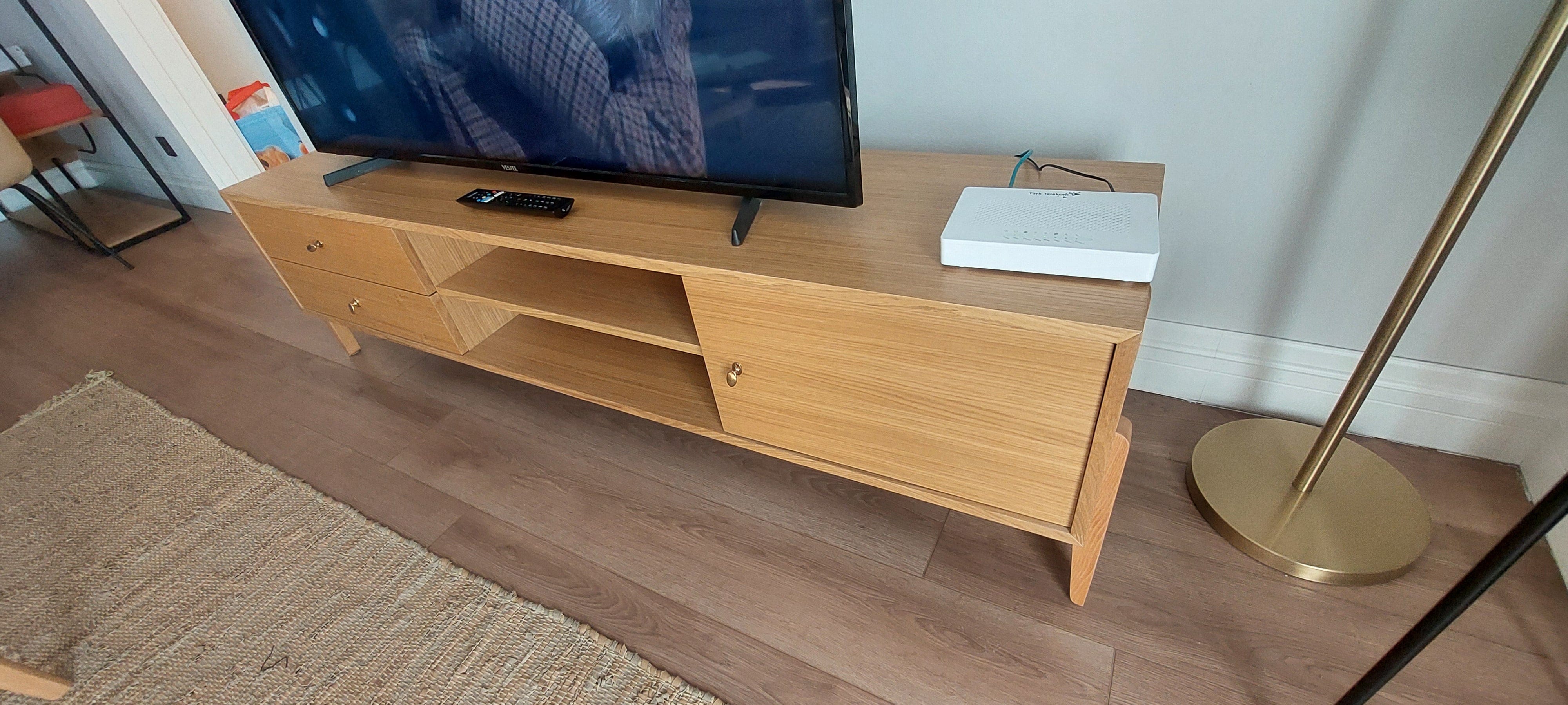Fil TV Sehpası 180 cm Meşe 11390