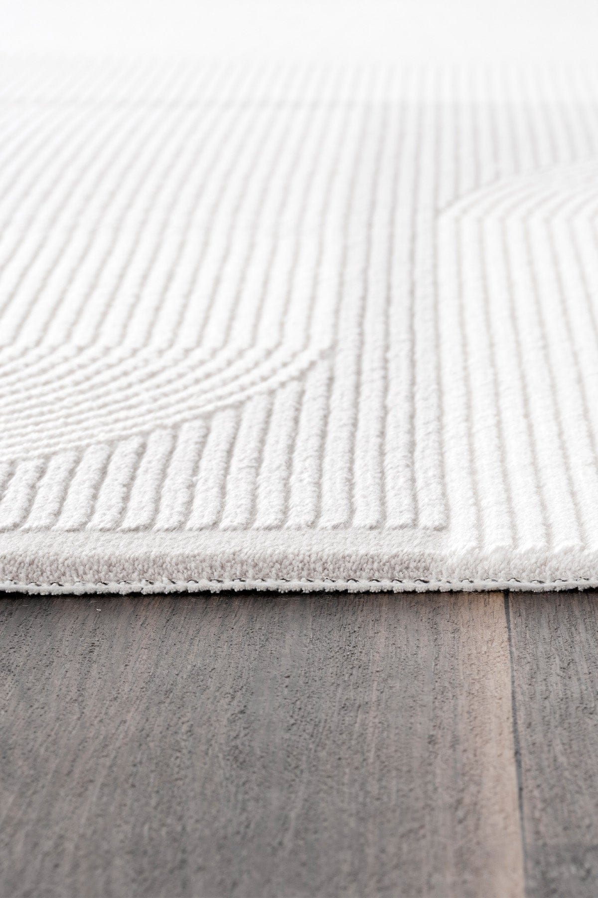 Koza Luna Cream Grey Living Room Rug A2700C