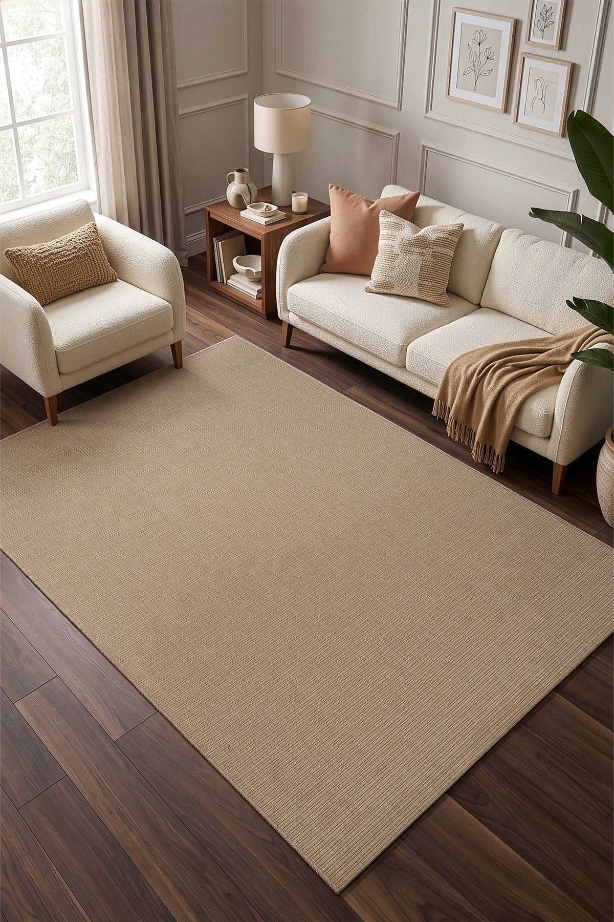Koza Origine Natural Düz Dokuma Balkon Teras Bahçe Halısı A5463G