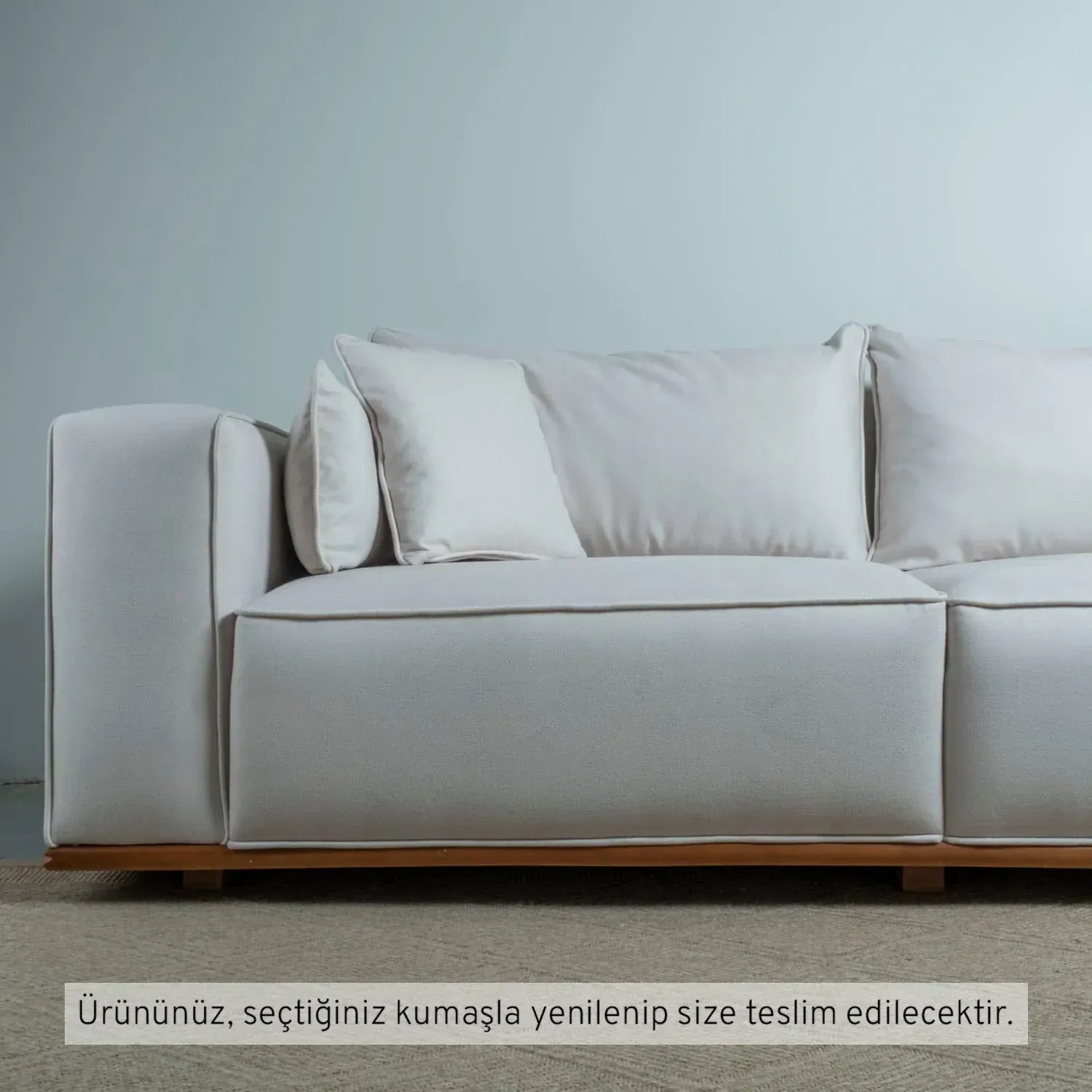 Lagom Üçlü Koltuk Kadife 11029