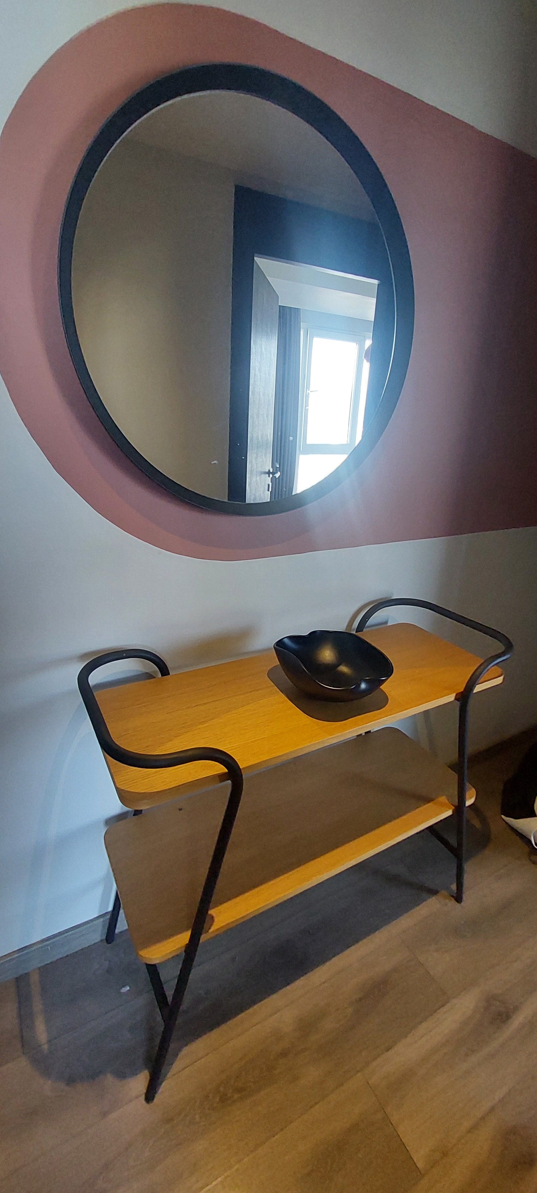 Langesund Mirror Black 80 cm 11449