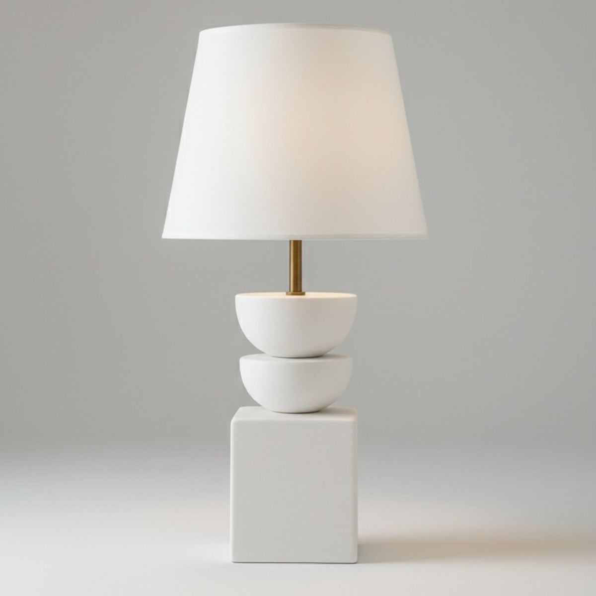 Lima Hemisphere Detailed Large White Lampshade