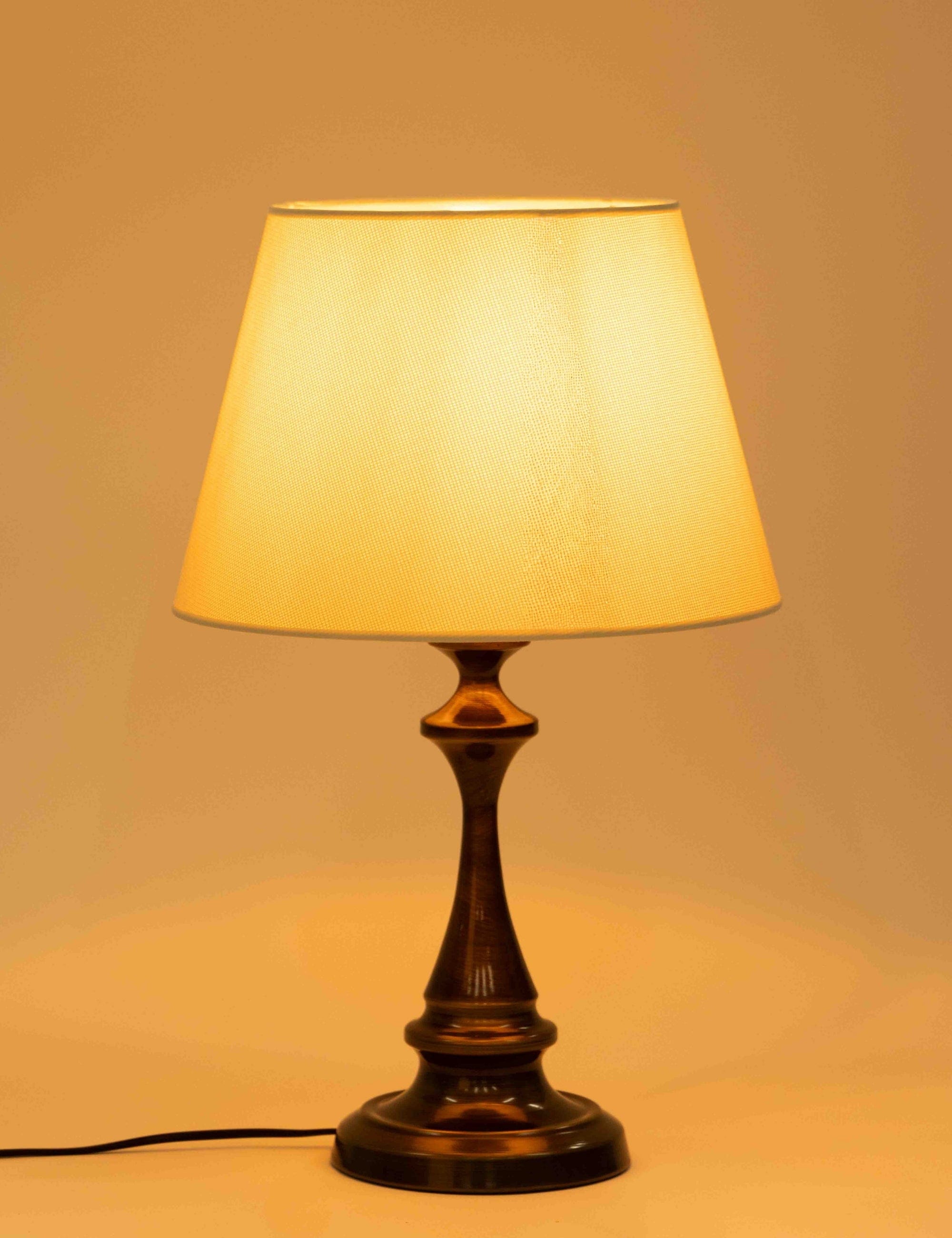 Lumiere Eskitme Kaplama Abajur - Krem
