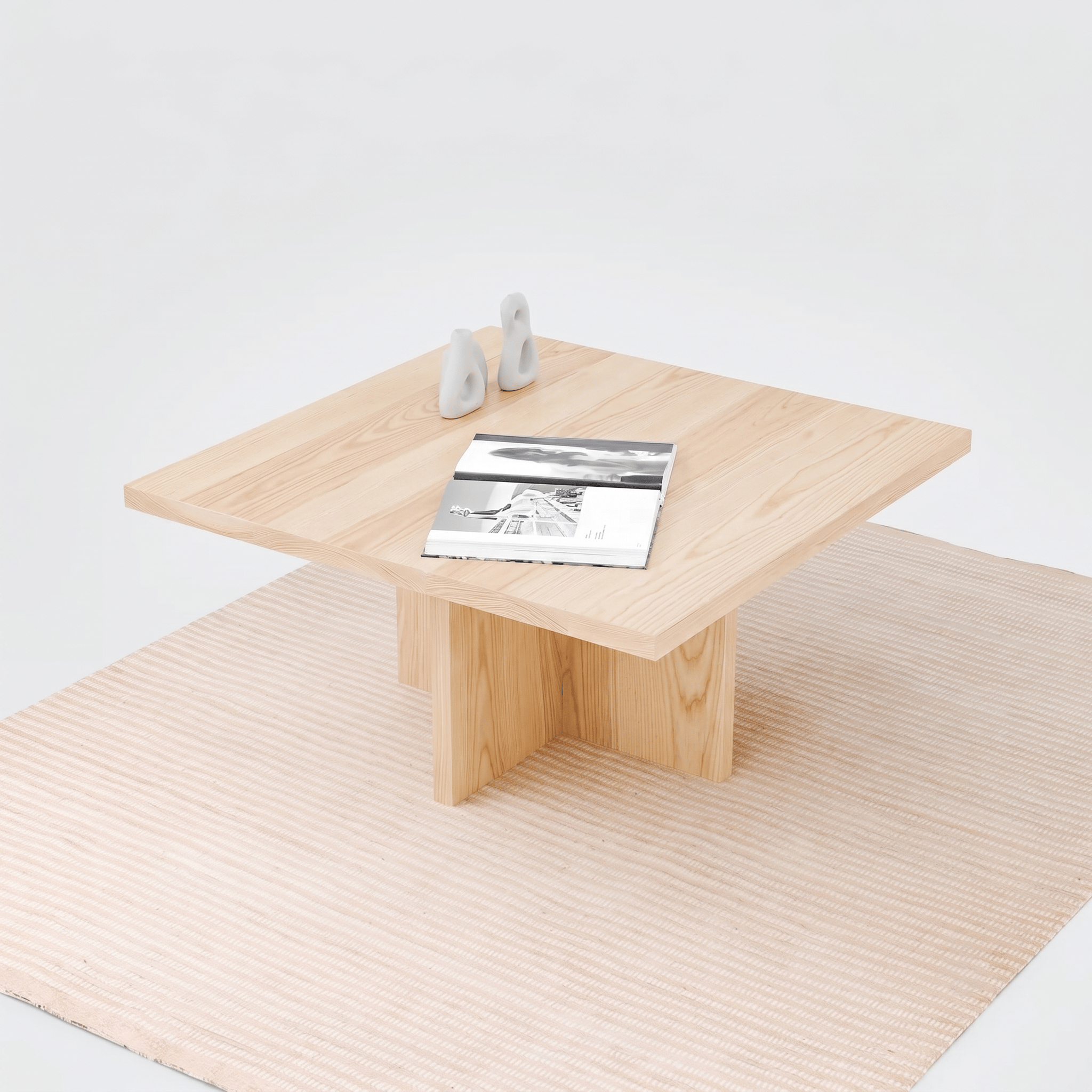 Solid Wood Square Coffee Table