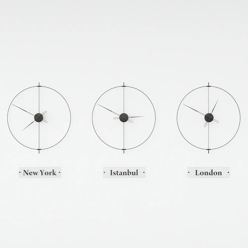 newyork london modern wall world clocks