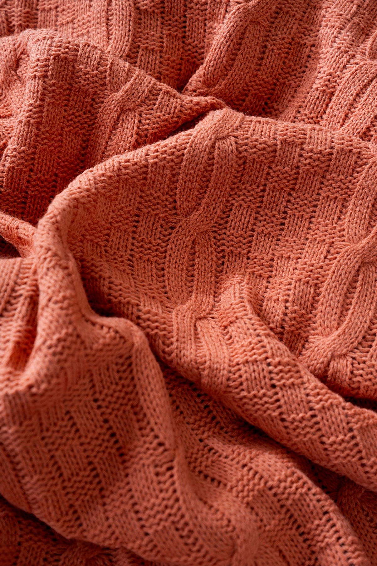 Mendi Salmon Acrylic Throw TV Blanket 130x170 2536