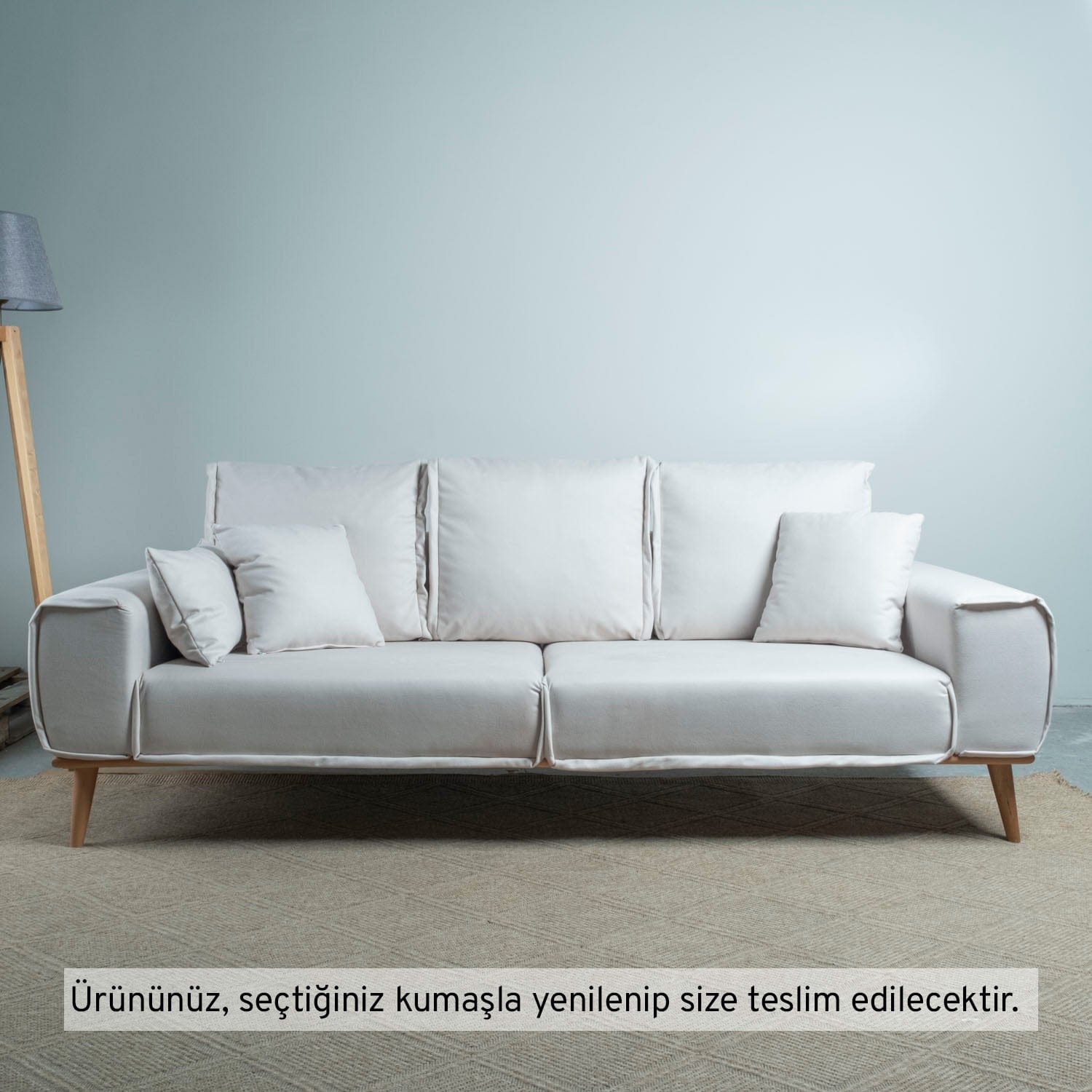 Neomi Üçlü Koltuk Kadife 11046