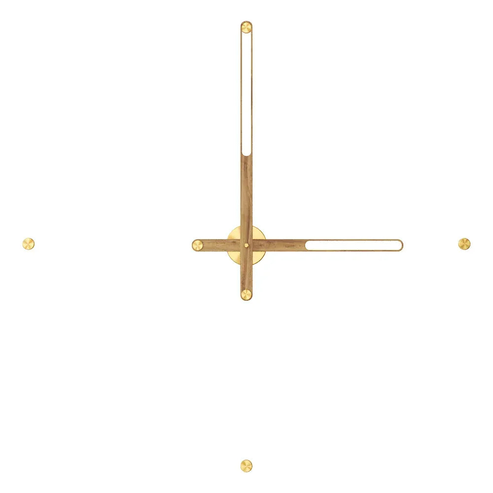duvar saati 90 cm. gold mat ceviz