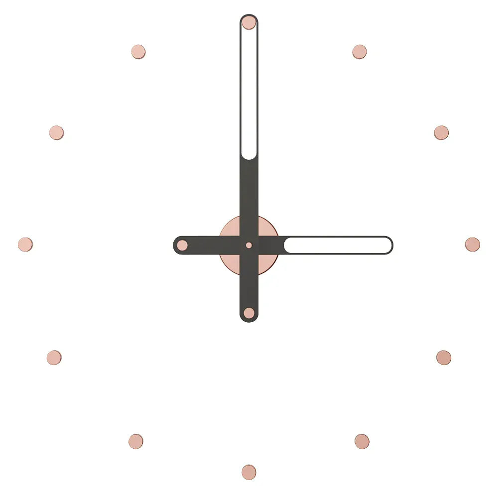 nile indicator duvar saati rosegold 60 cm.