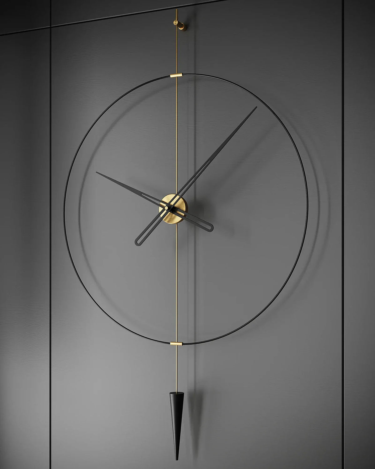 pendulum plus sarkaçlı duvar saati 80 cm antik gold