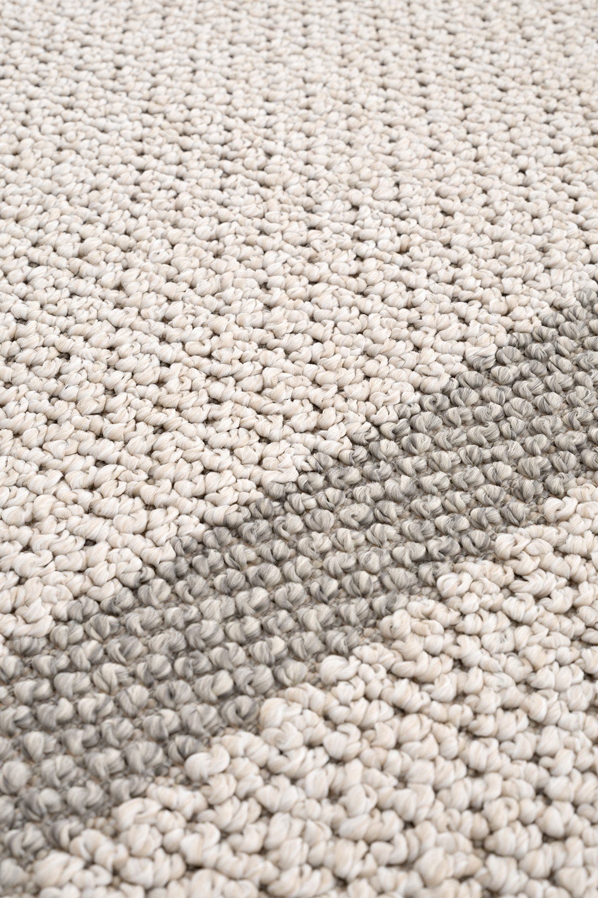 Retro Plain Krem Gri Bordürlü Halı A3234A