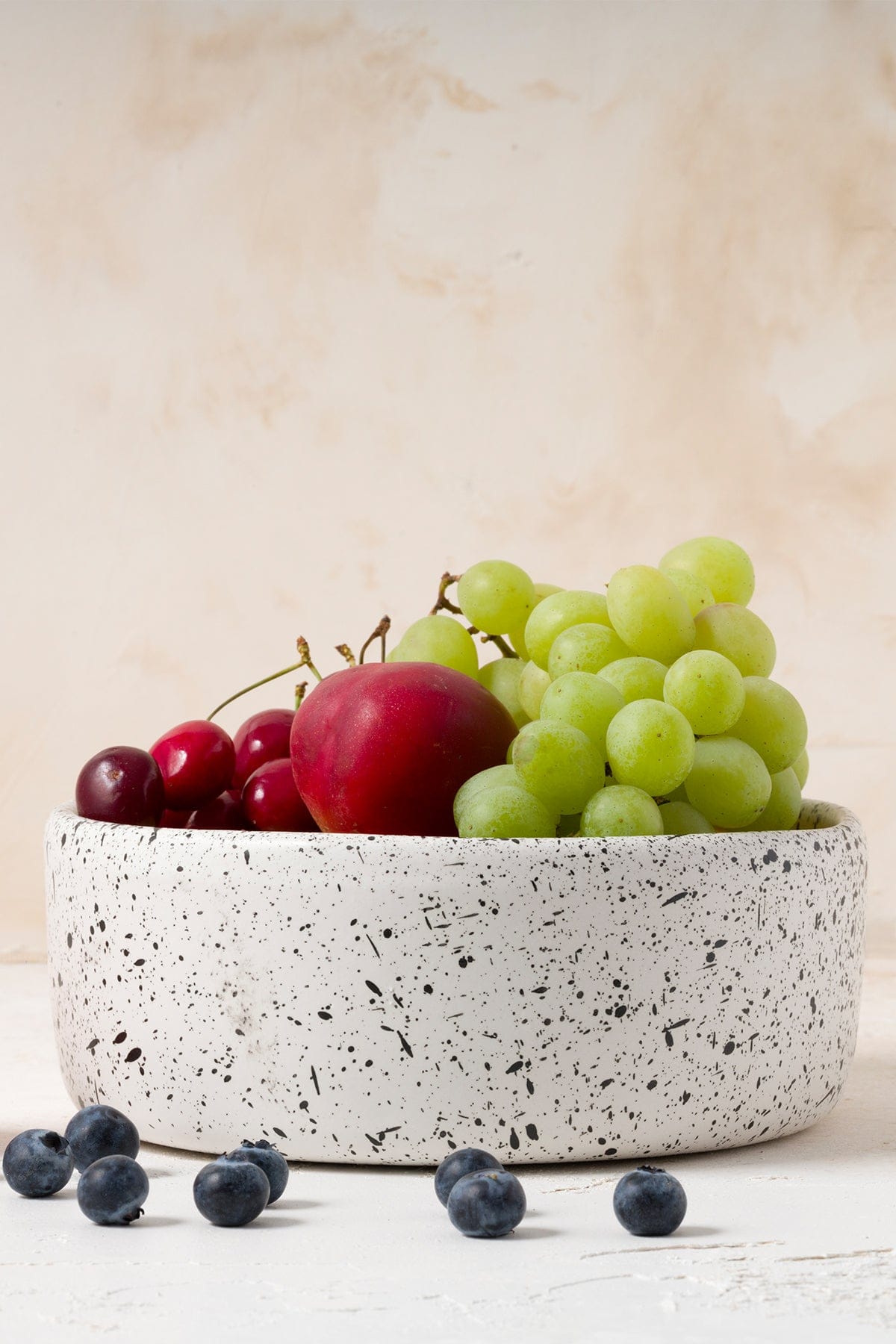 Sateen Matte White Speckled Handmade Small Serving Bowl 8628