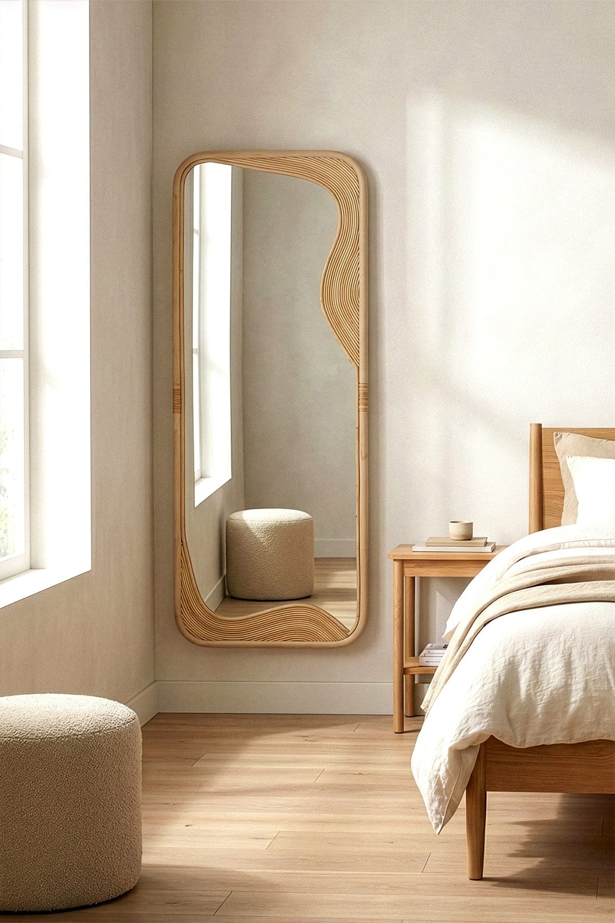 Savia Wood Special Form Rectangular Mirror 10125