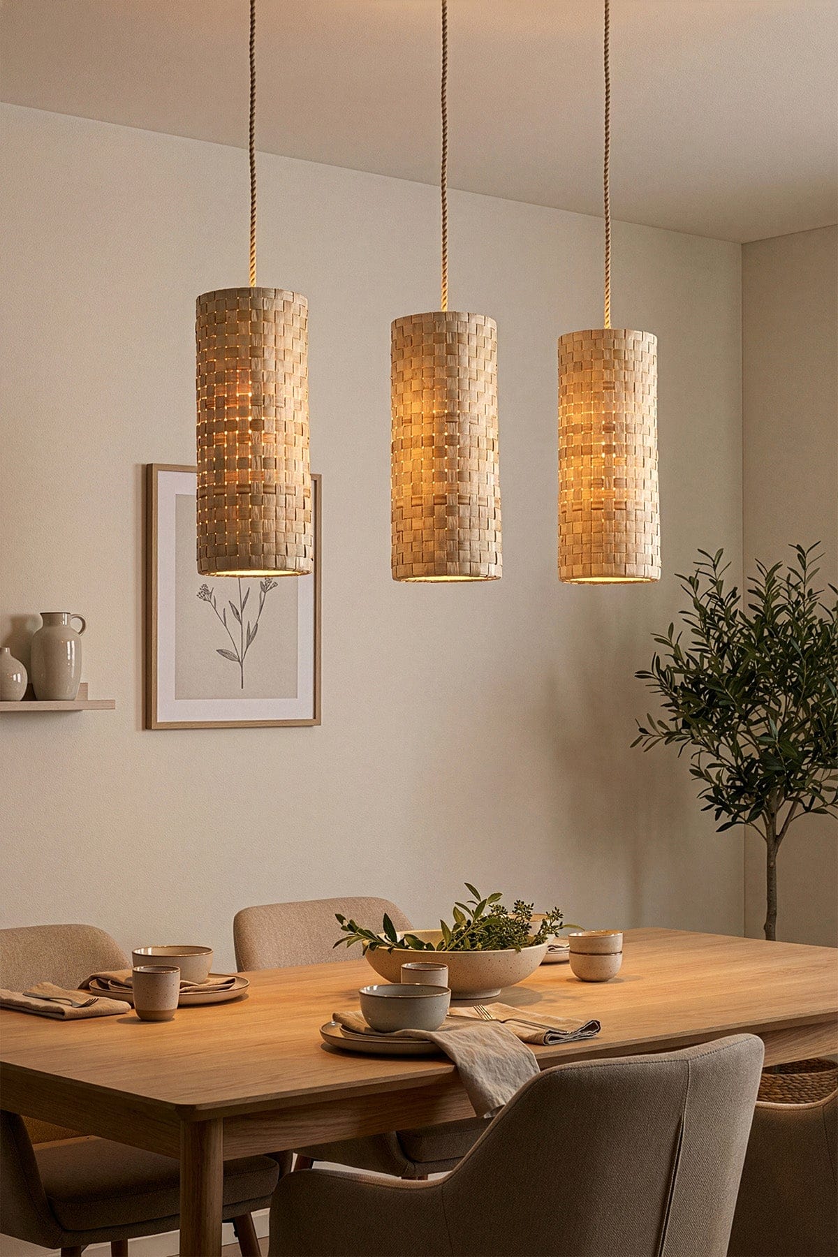Savia Special Banana Tree Woven Chandelier 56cm 10122