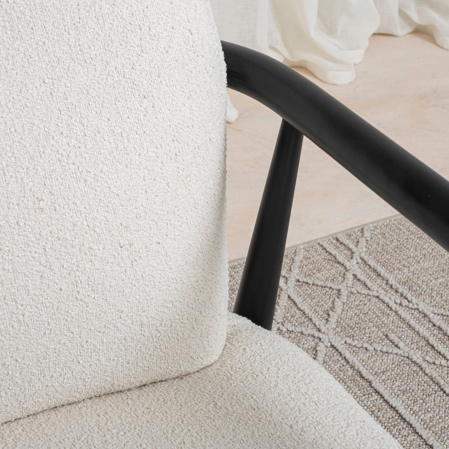 Senna Black Armchair