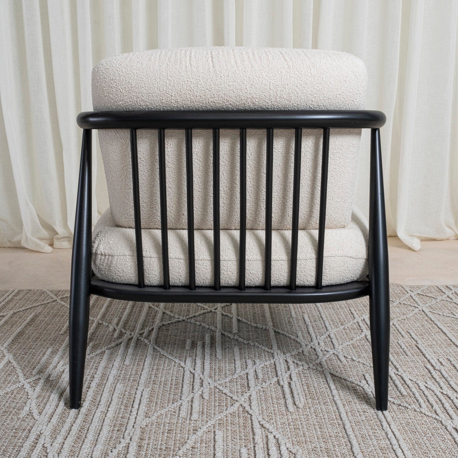Senna Black Armchair
