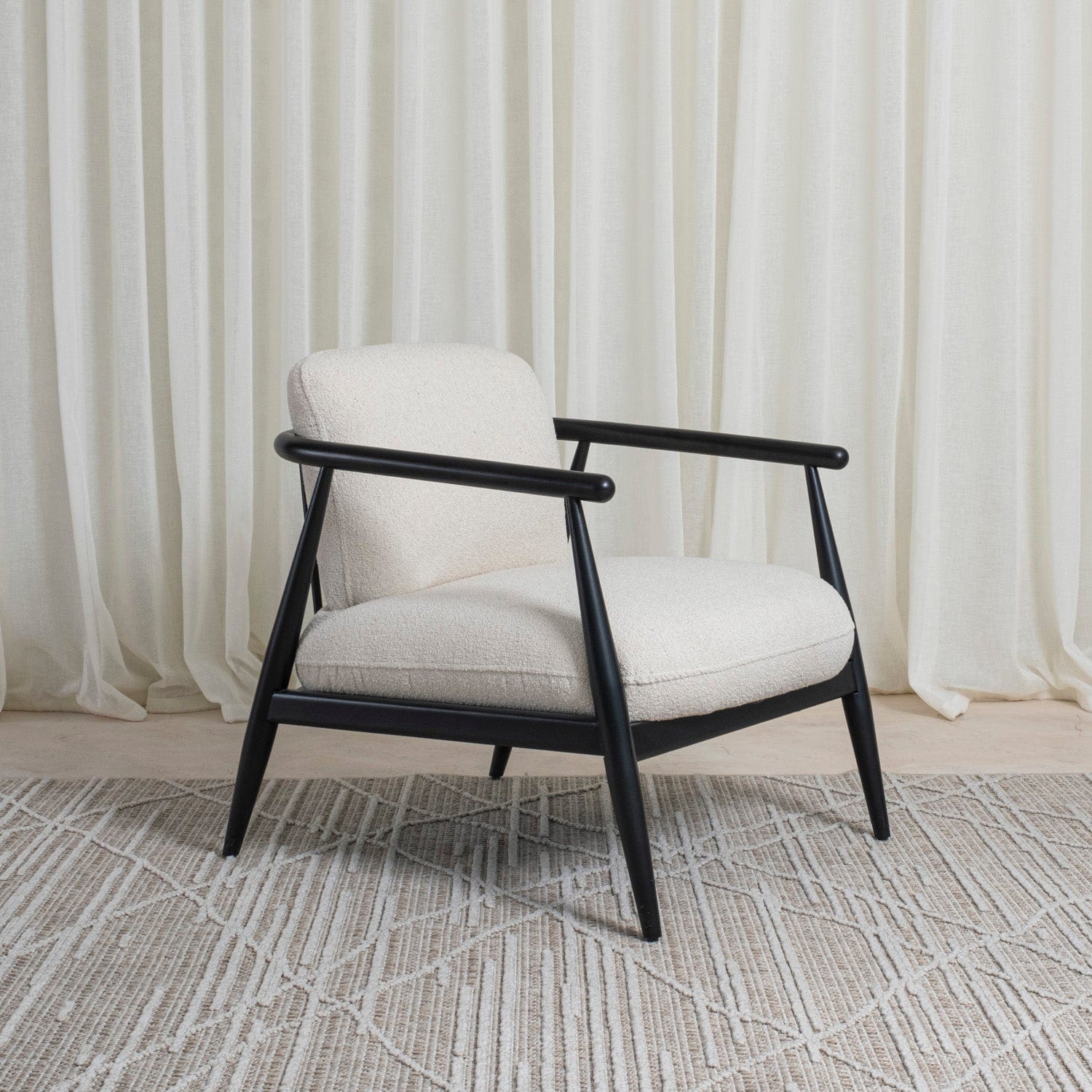 Senna Black Armchair