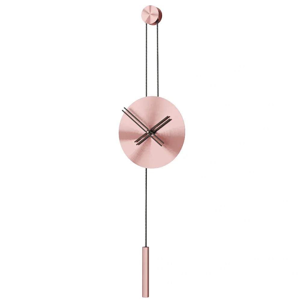 rose gold duvar saati