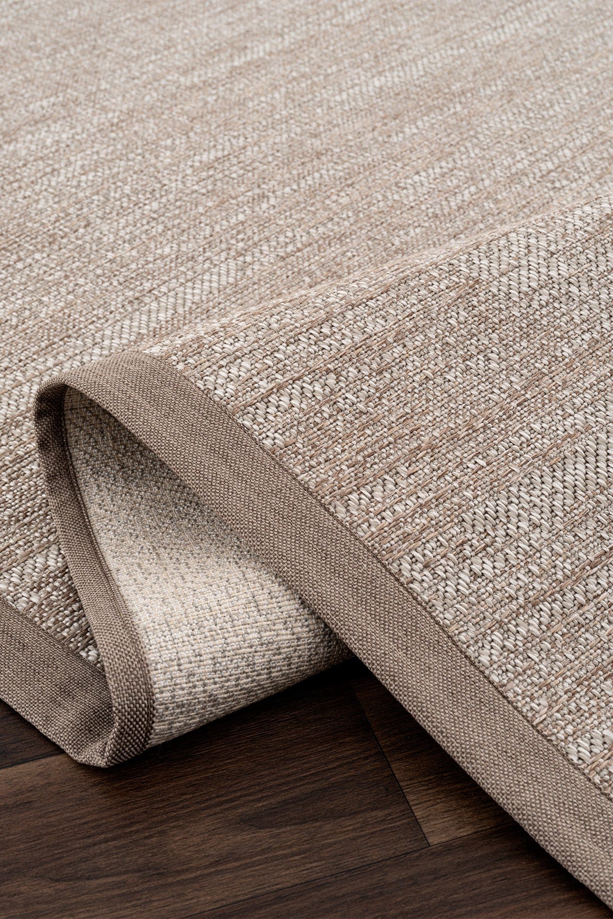 Sisalo Border Cream Natural Sisal Rug Border Mink B3418C