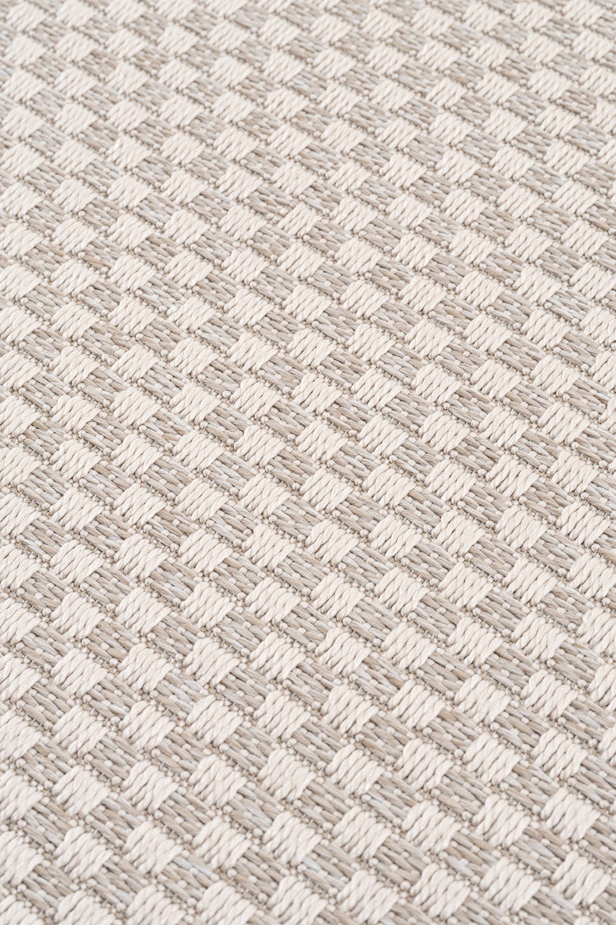 Sisalo Bordure Krem Bordürlü Dış Mekan Balkon Teras Bahçe Halısı B3416A