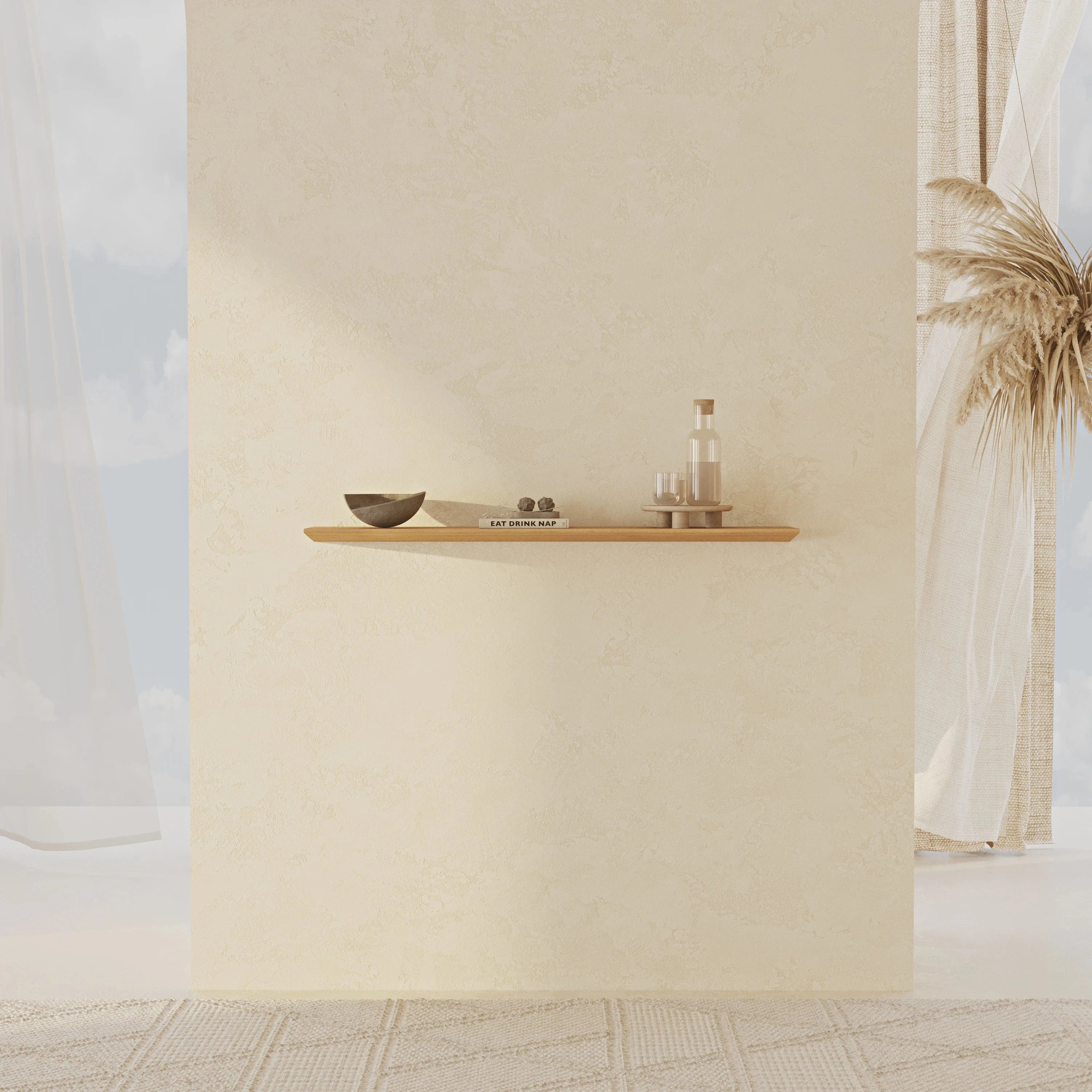 Tala Oak Shelf 100 cm Wooden