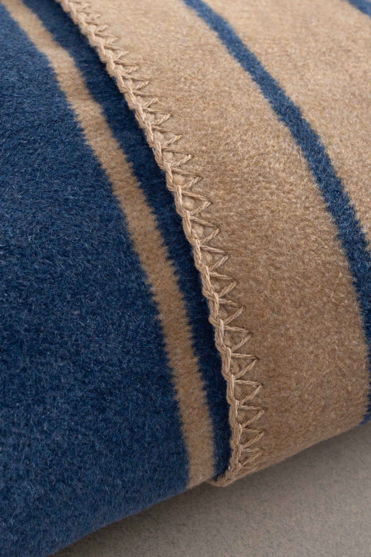 Twin Blanket Soft Cotton Single Blanket Coffee Blue 150 x 200 5025A