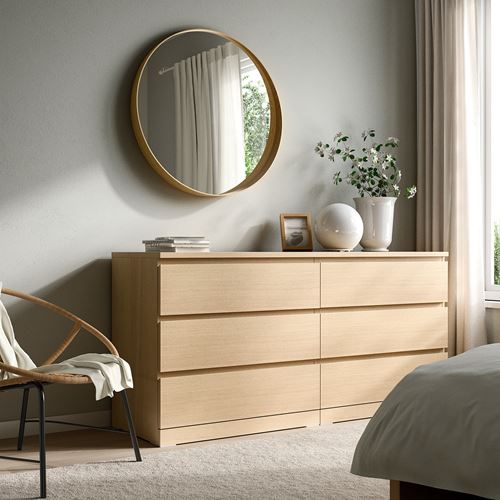 Stokholm Ayna 80 cm Ahşap Meşe