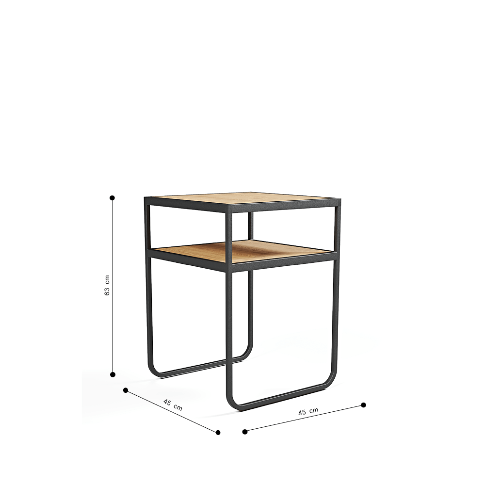 Jax Yan Side Table Metal/Wood