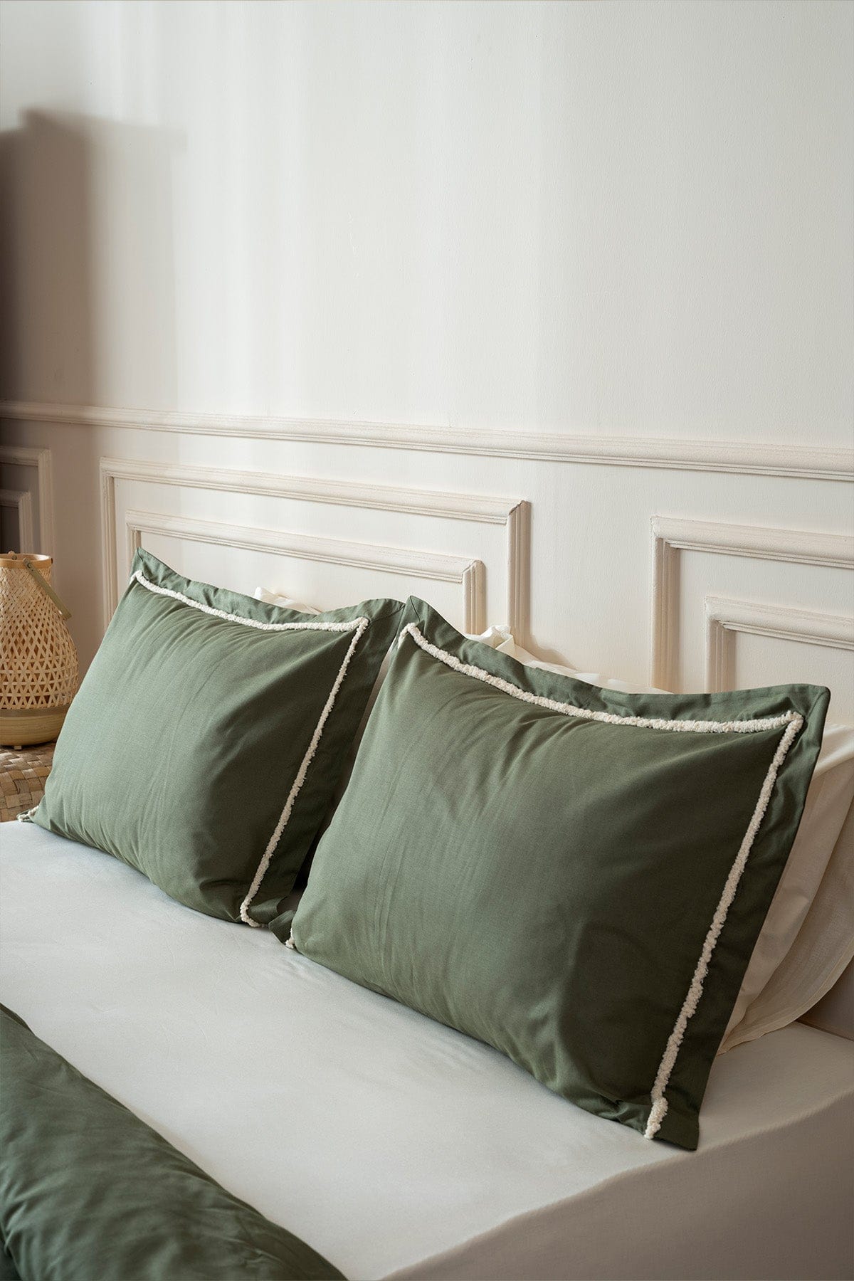 Boho Green Double Duvet Cover Set 200 x 220 7030A