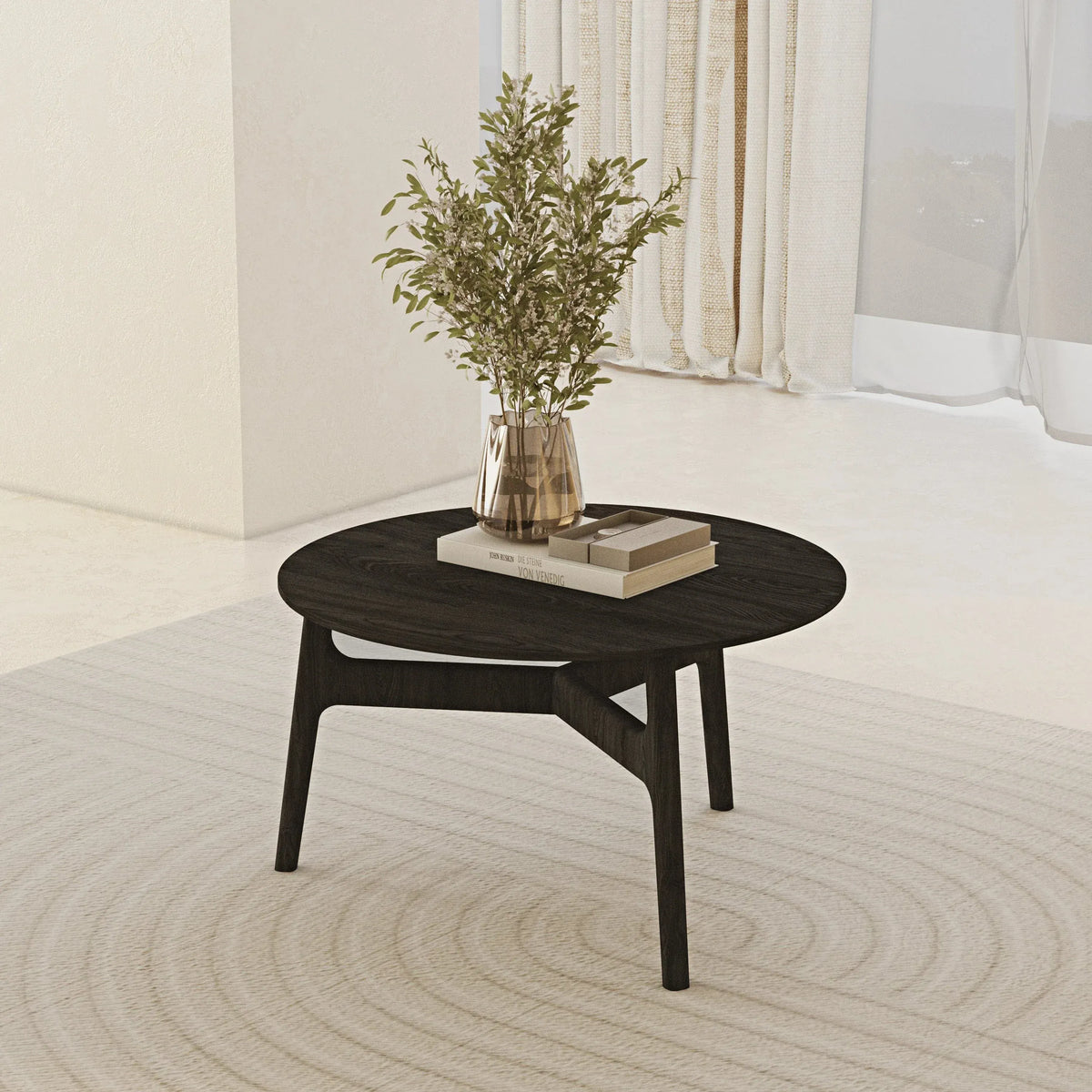 Casablanca Siyah Orta Sehpa Ahşap - Siyah