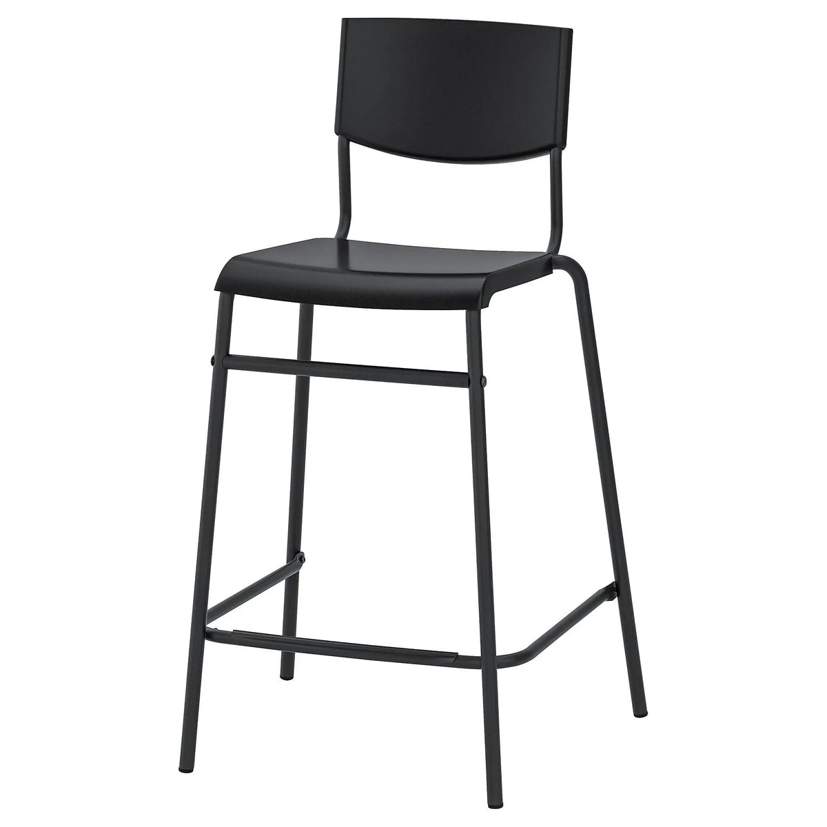 Stig Bar Sandalyesi Metal Siyah