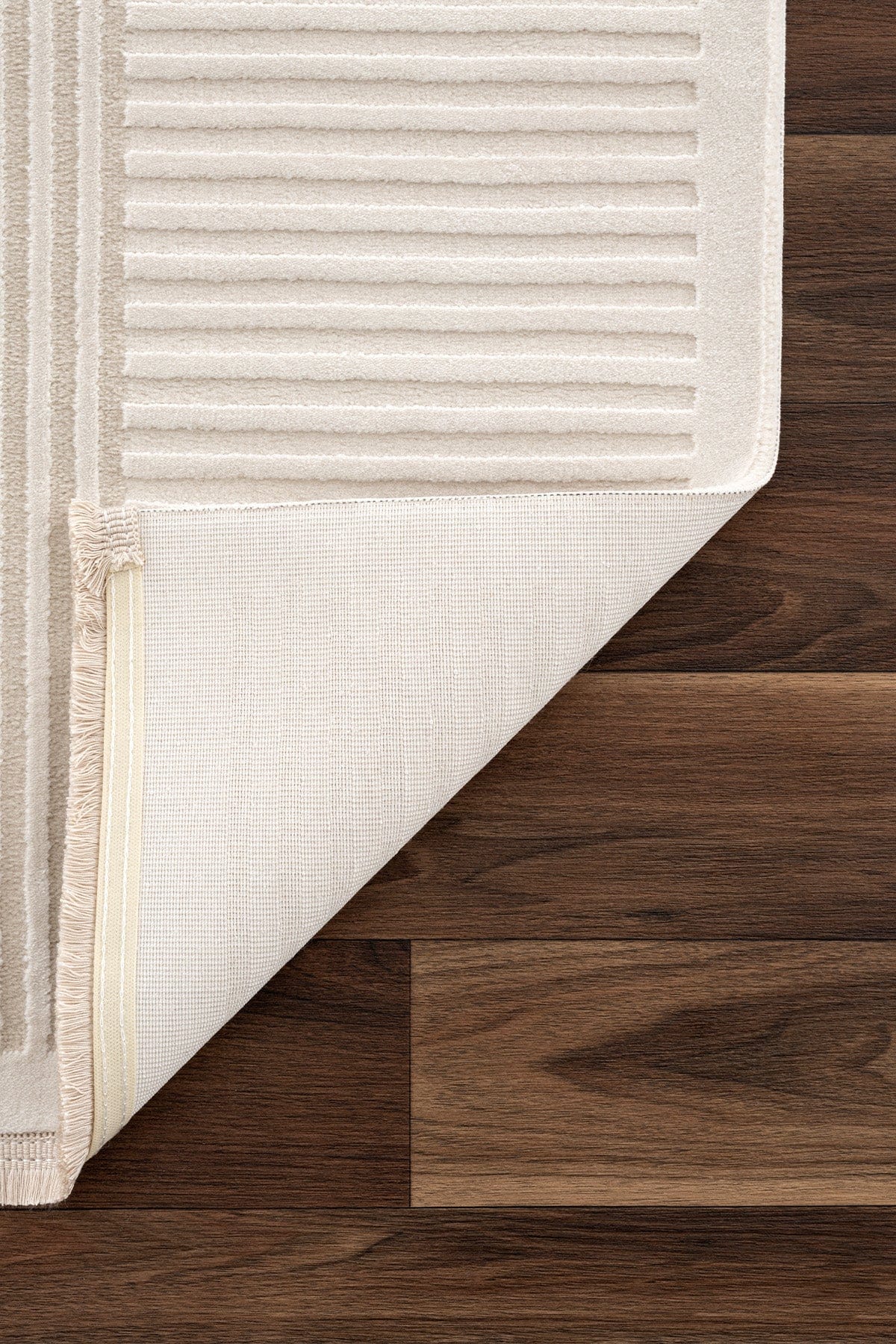 Farahan Krem Tarçın  Geometrik Desenli Halı A0859A