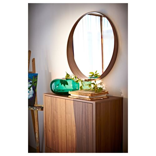 Stokholm Ayna 80 cm Ahşap Ceviz