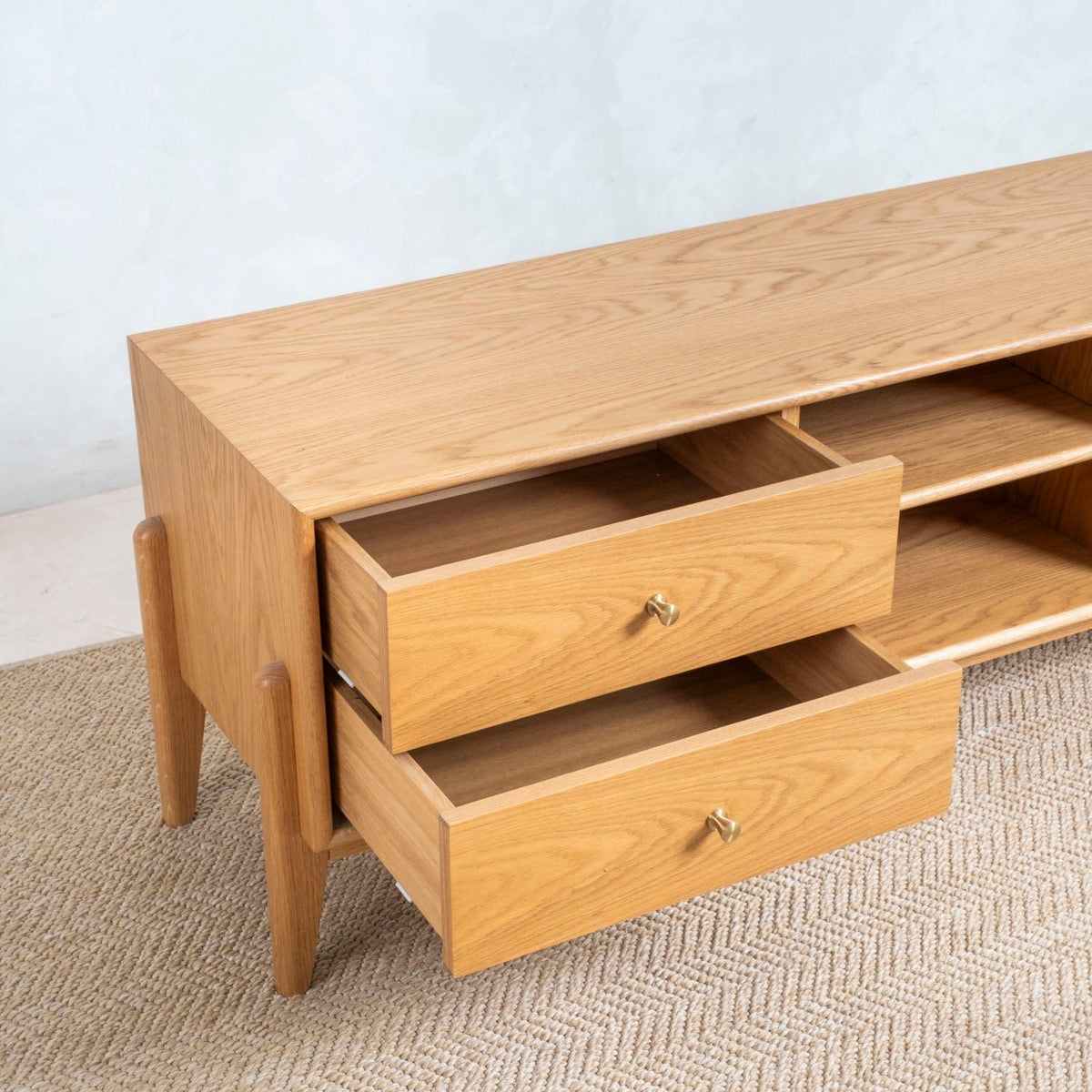 Fil Meşe TV Sehpası 140 cm - Meşe