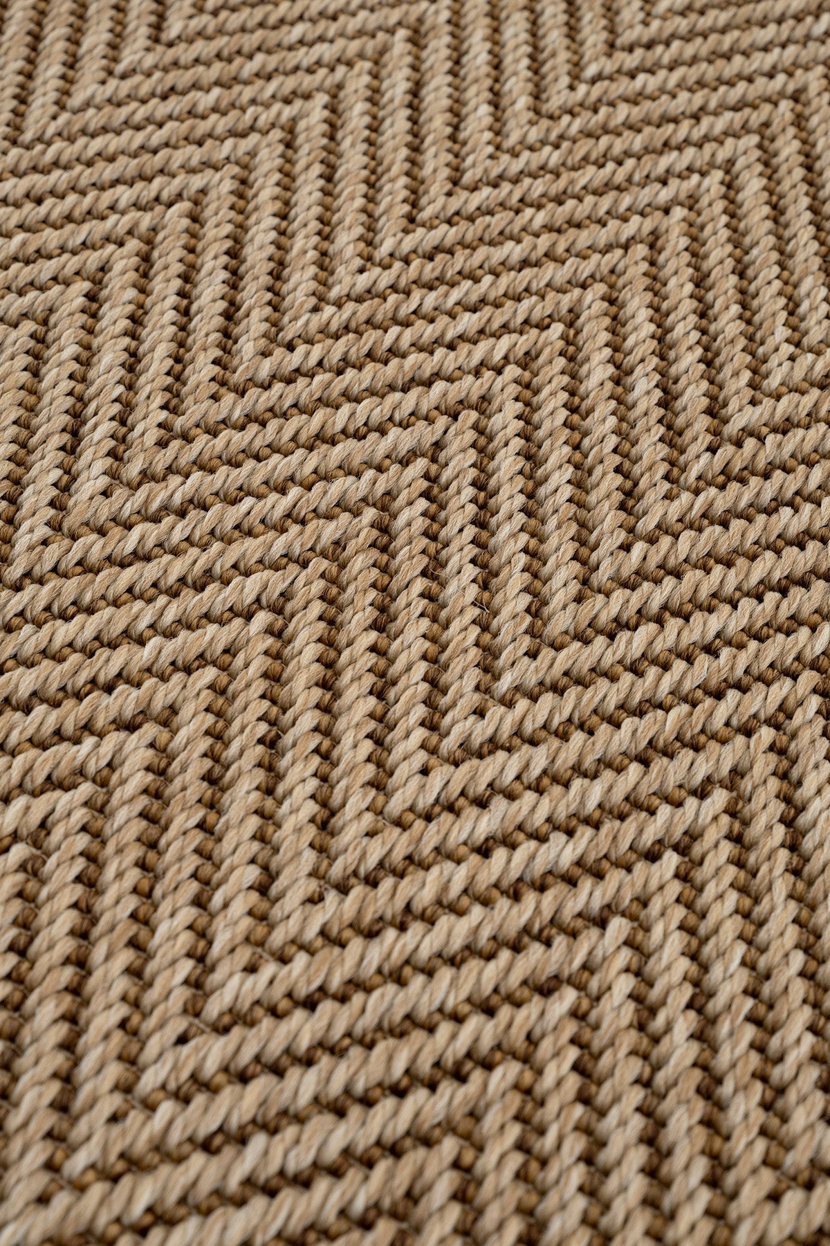 Koza Sahara Natural Bordür Kahve Bej B3616C