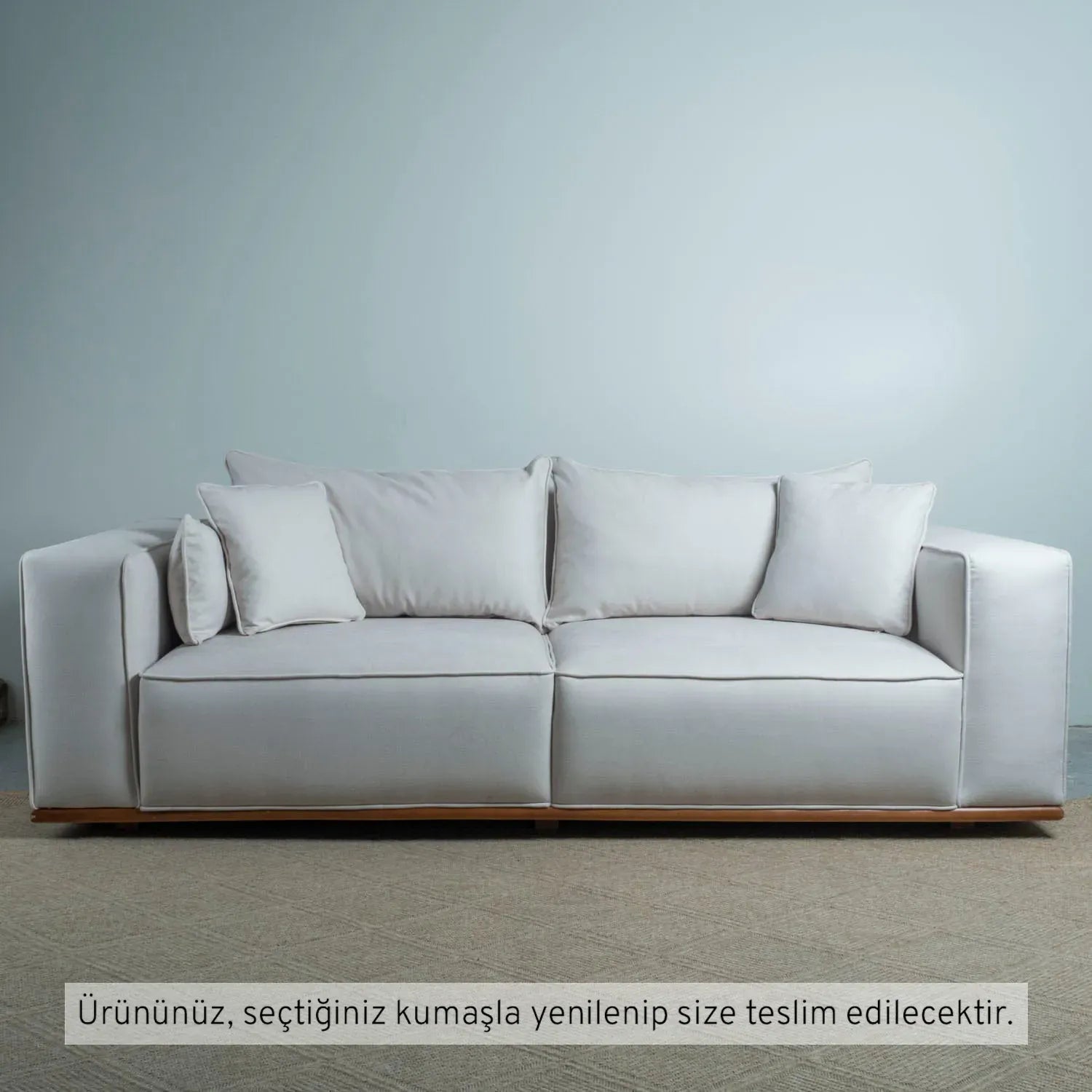 Lagom Üçlü Koltuk Kadife 11029
