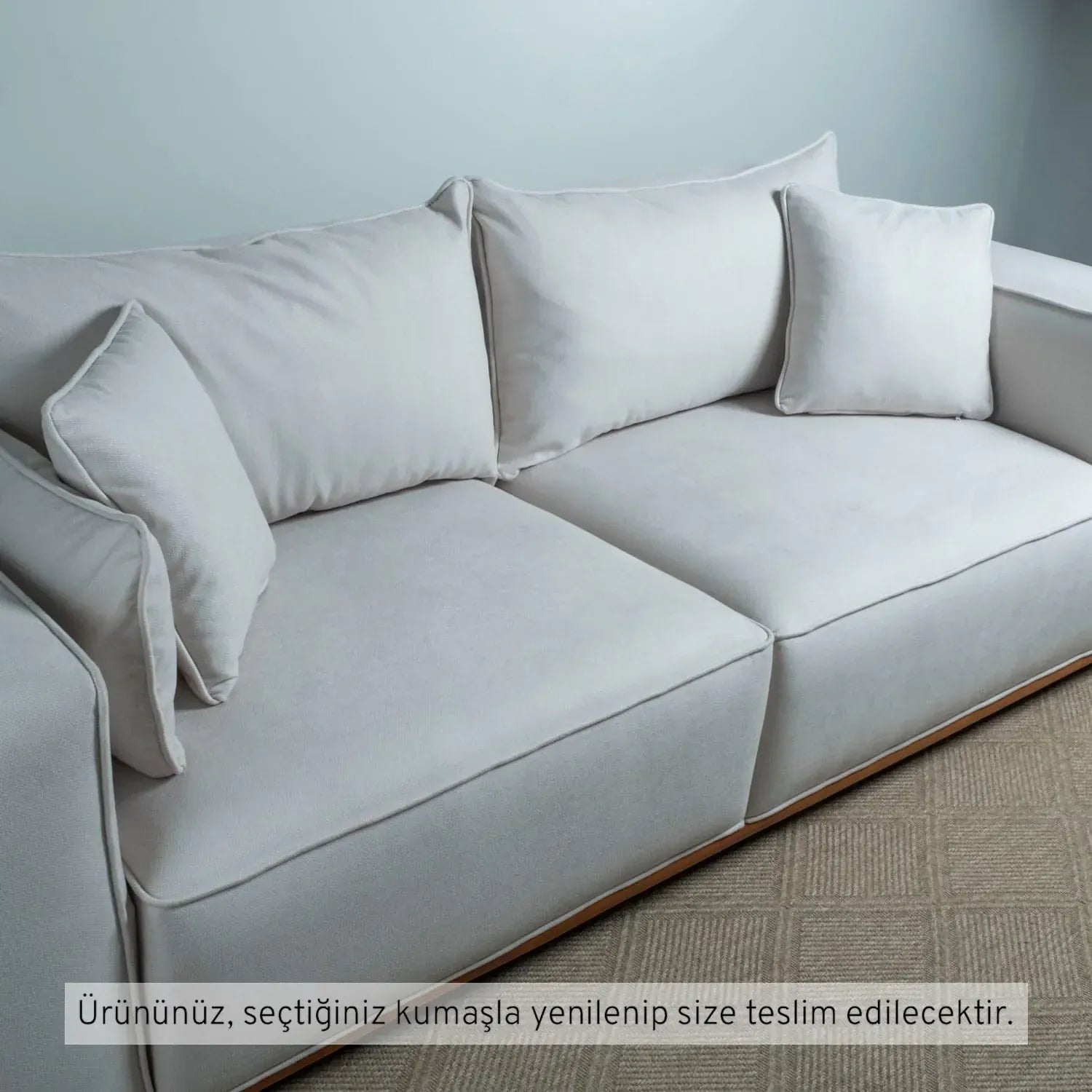 Lagom Üçlü Koltuk Kadife 11029