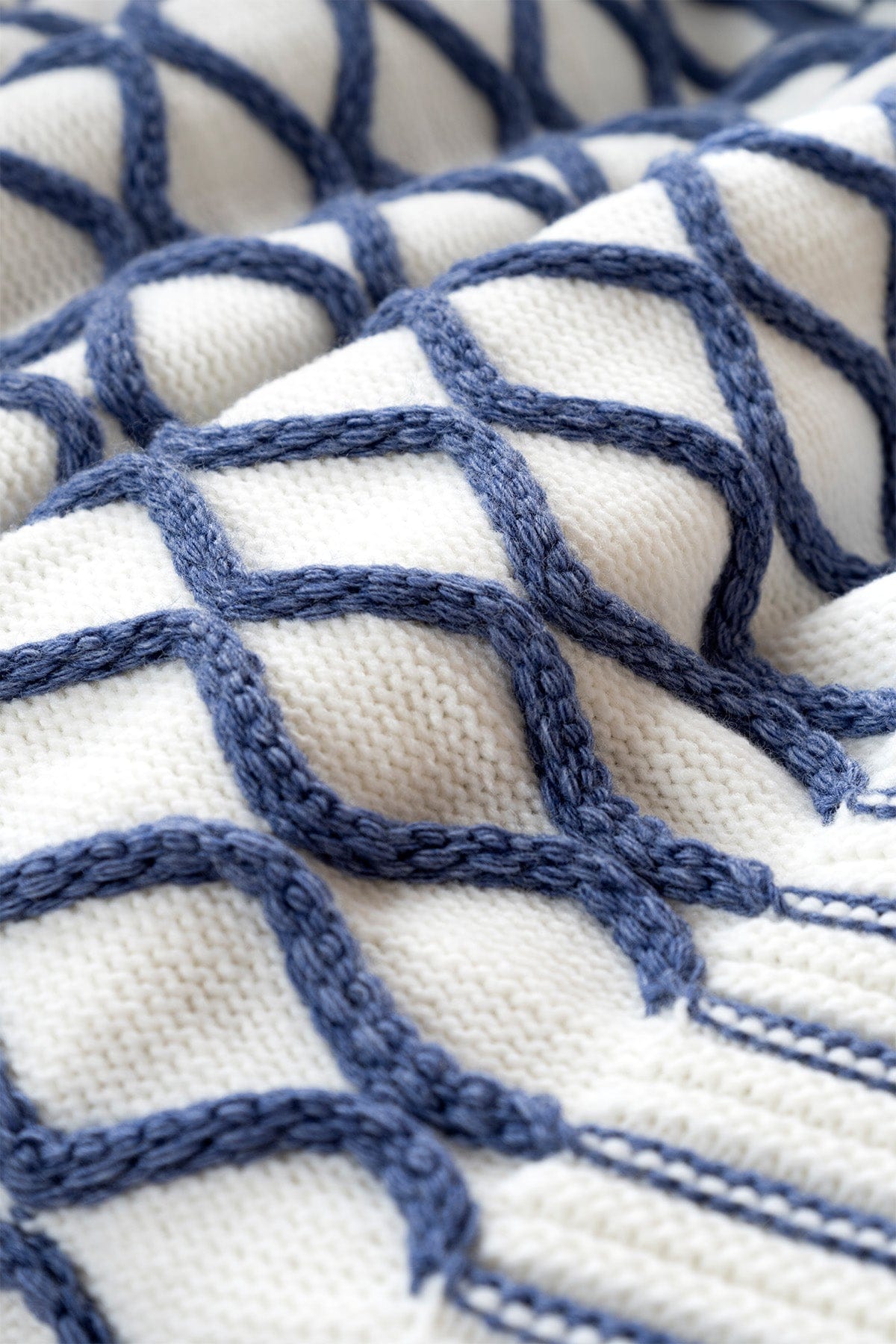 Loop Indigo Acrylic TV Blanket 130x170 3732A