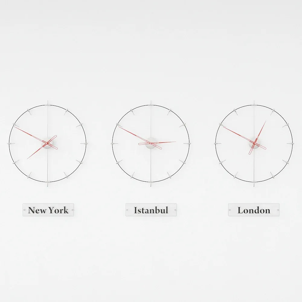 massive indicator dünya duvar saatleri