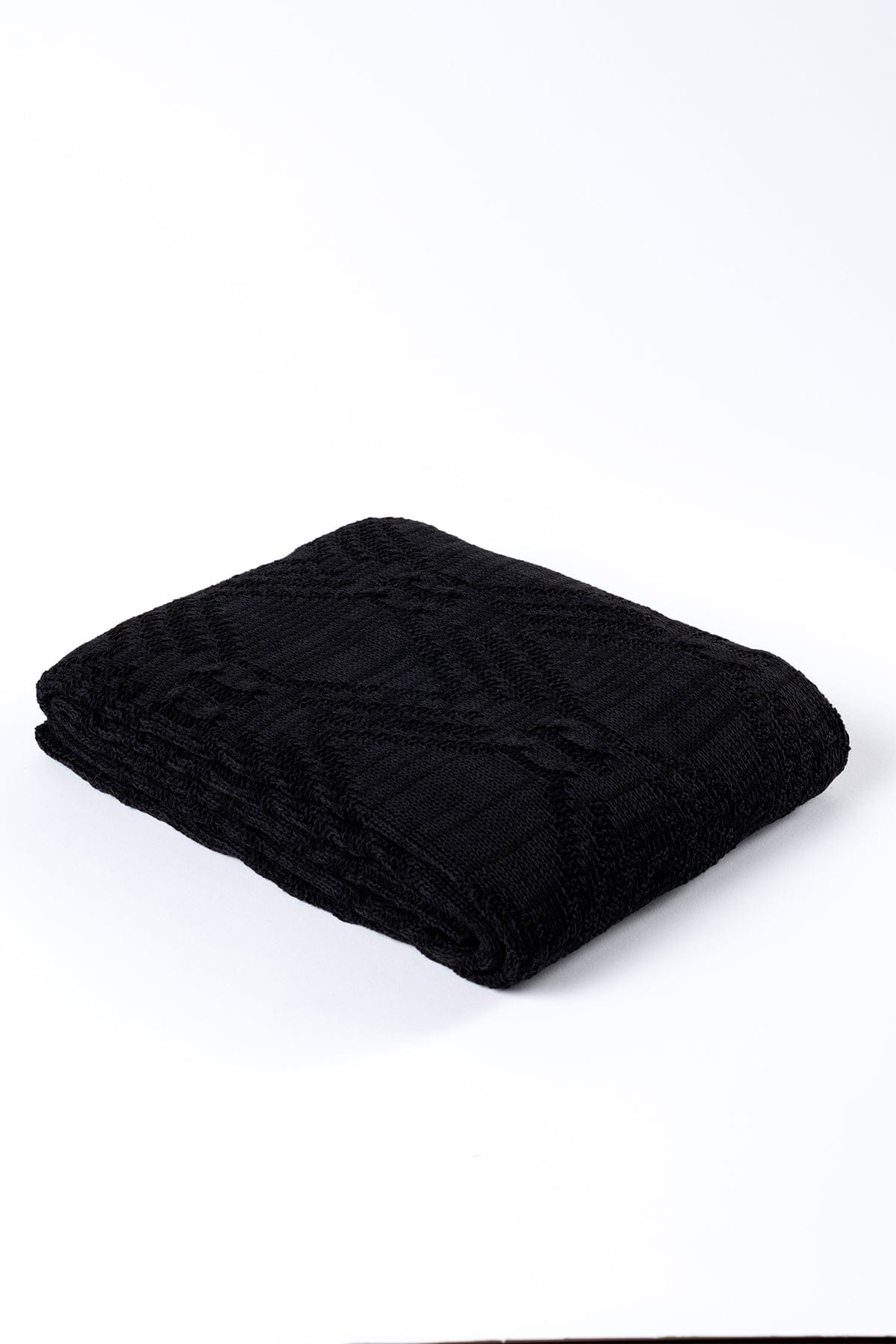 Mendi Black Acrylic Throw TV Blanket 130x170 2537