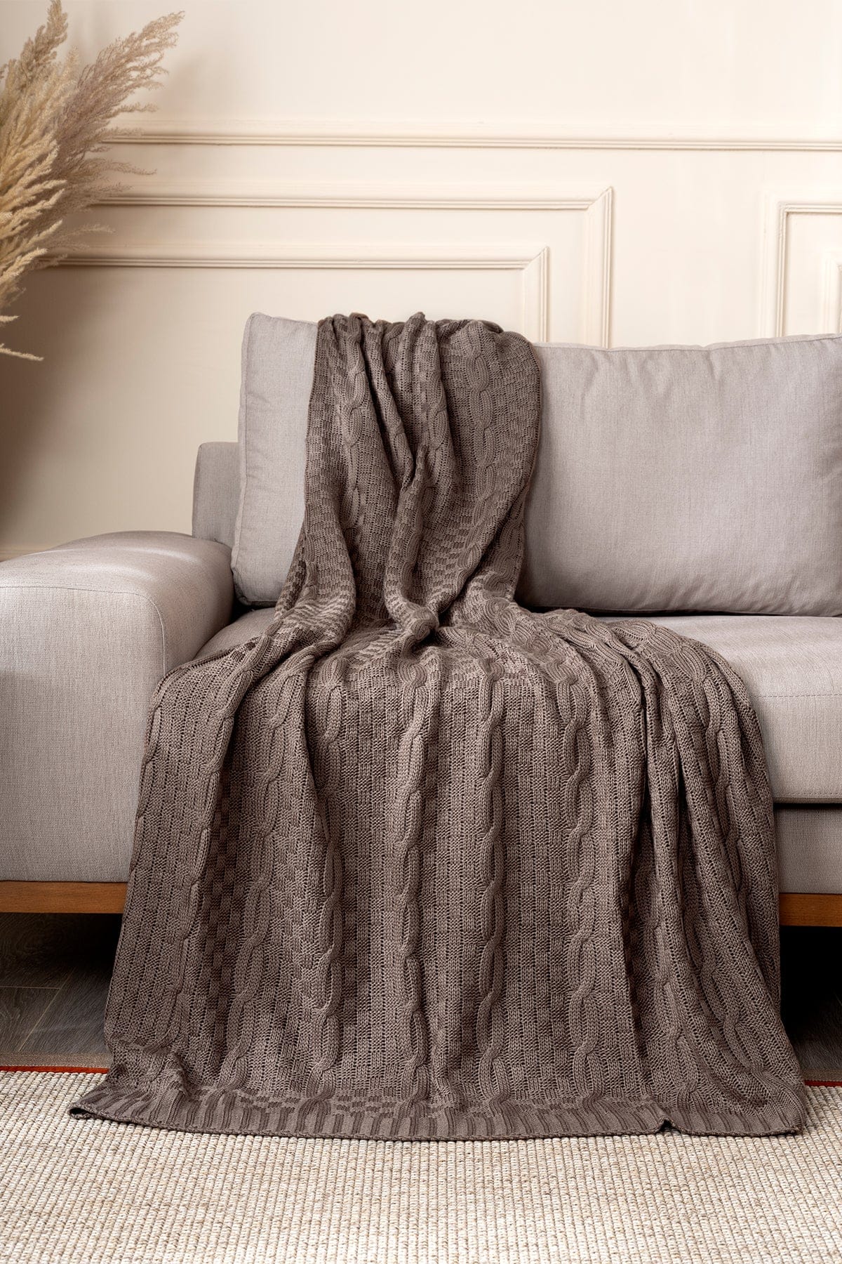 Mendi Mink Acrylic Throw TV Blanket 130x170 2538