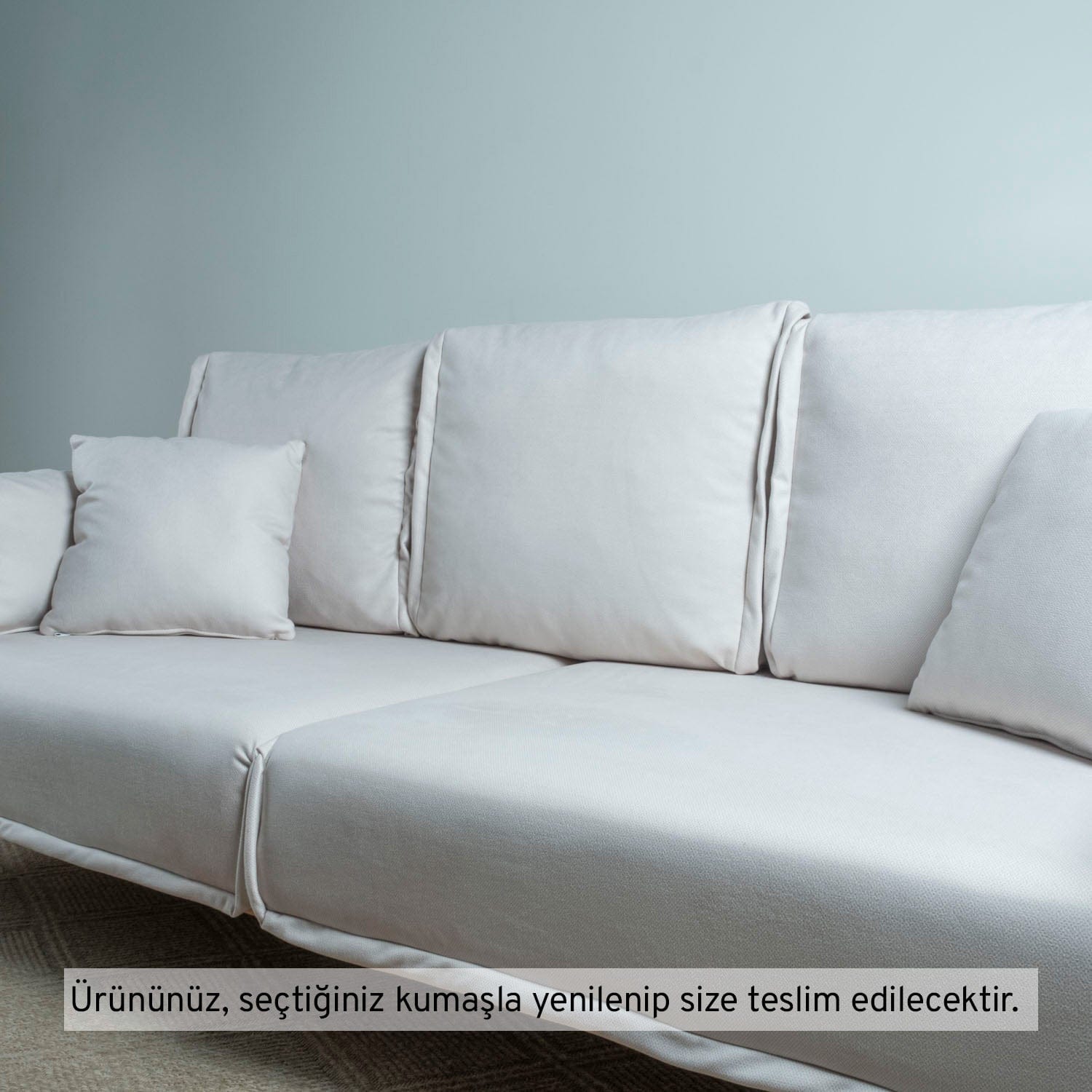 Naomi Velvet Three-Seater Sofa 11023