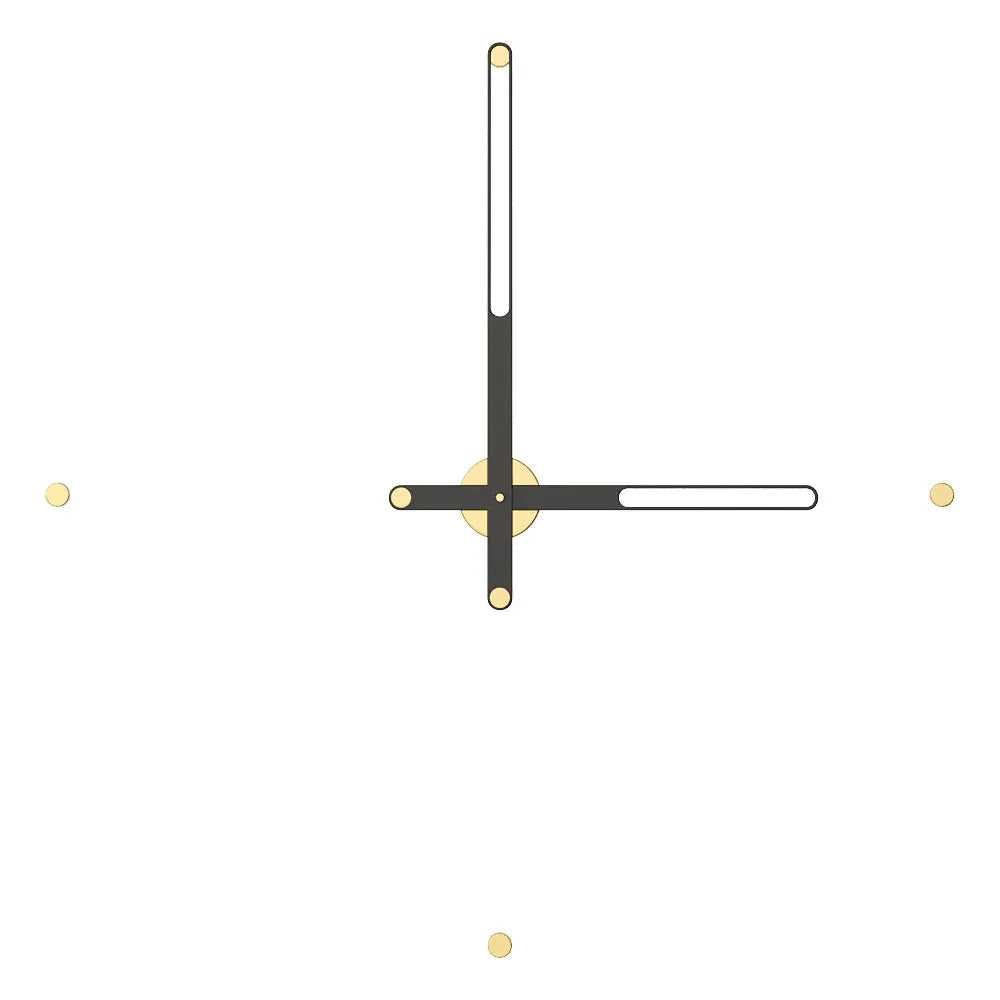 duvar saati 90 cm. gold siyah